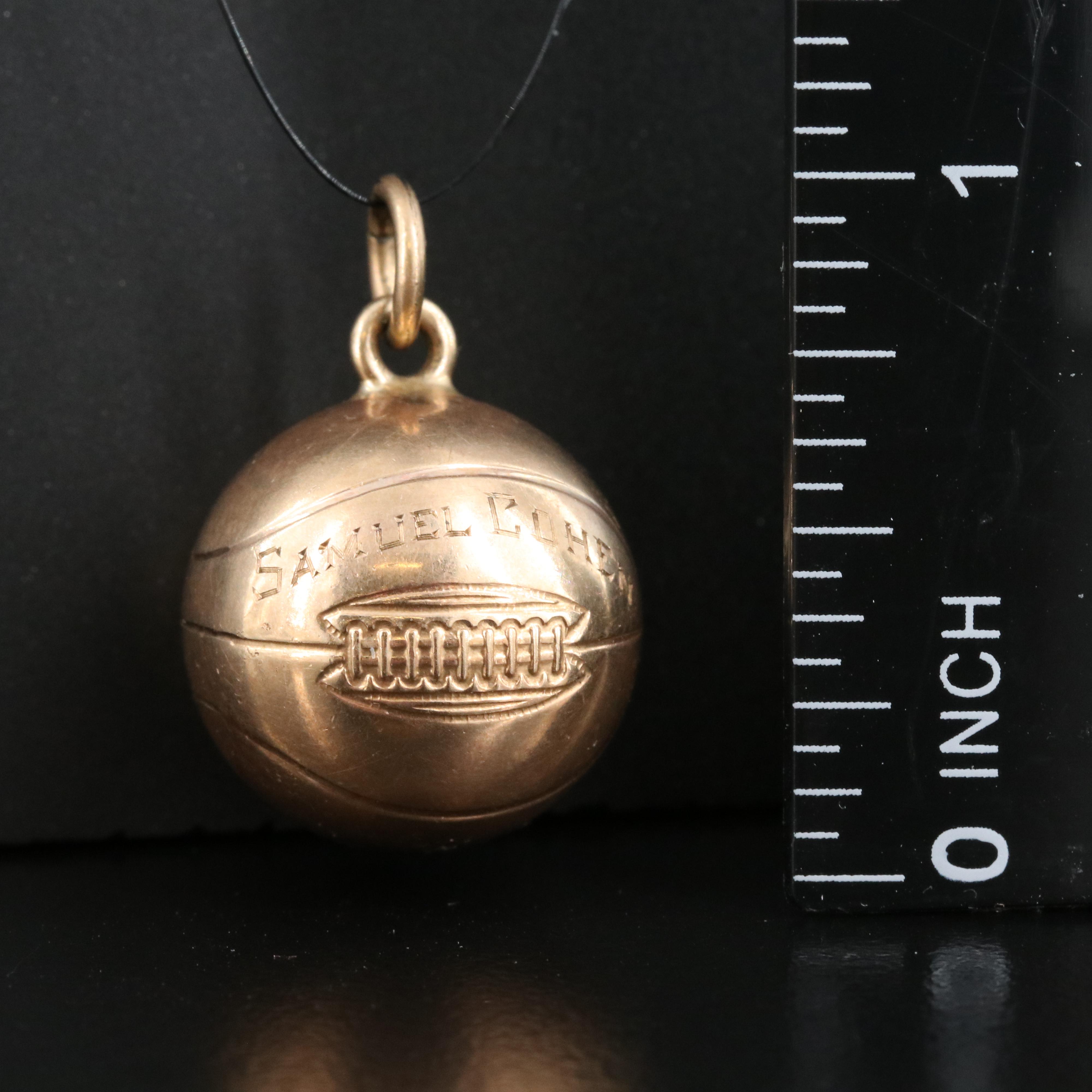 10K Basketball Charm