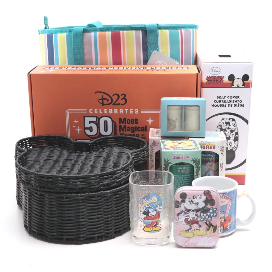 Disney Mickey Mouse Tote Cooler, Seat Cover, Lunchbox, Tumblers and More