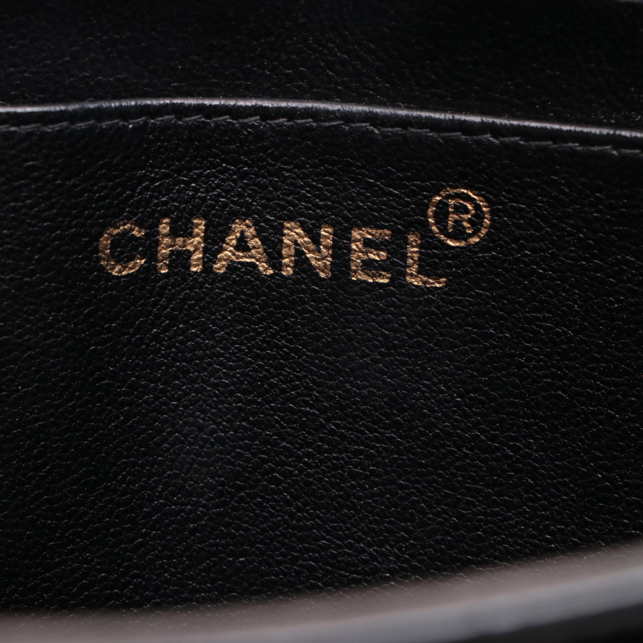 Chanel Diamond Quilted Patent Leather Handbag