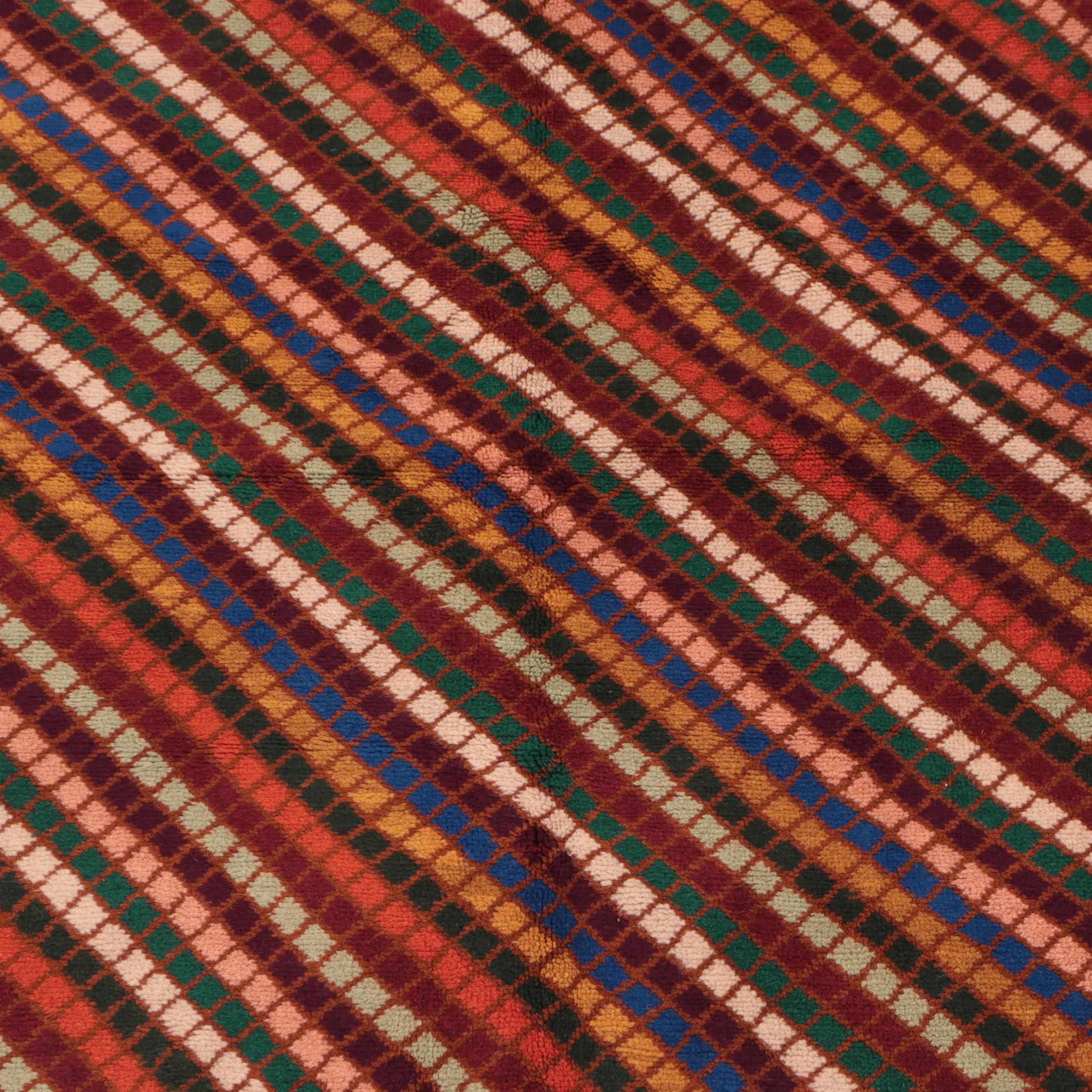 4' x 6'2 Hand-Knotted Indo-Persian Gabbeh Area Rug