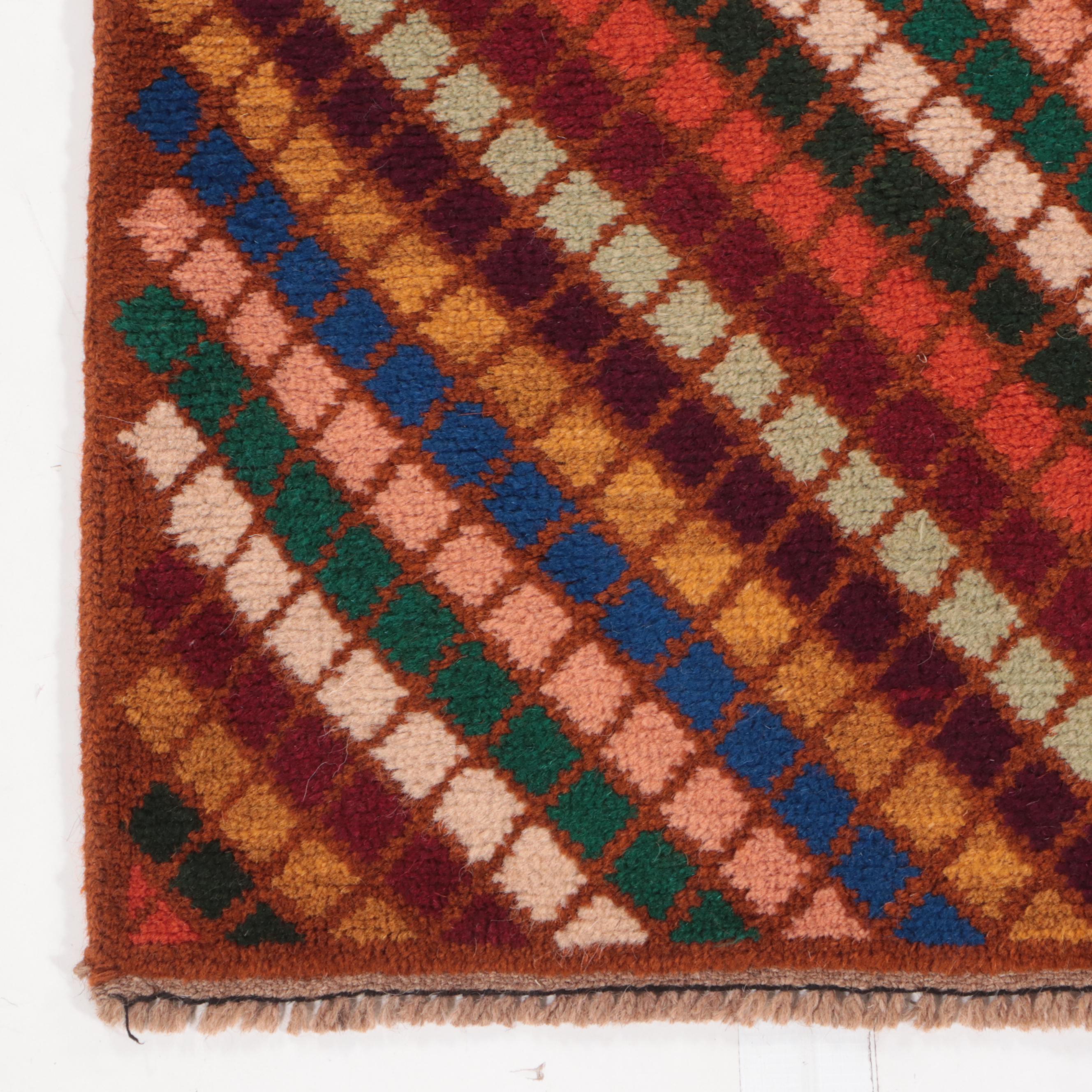 4' x 6'2 Hand-Knotted Indo-Persian Gabbeh Area Rug