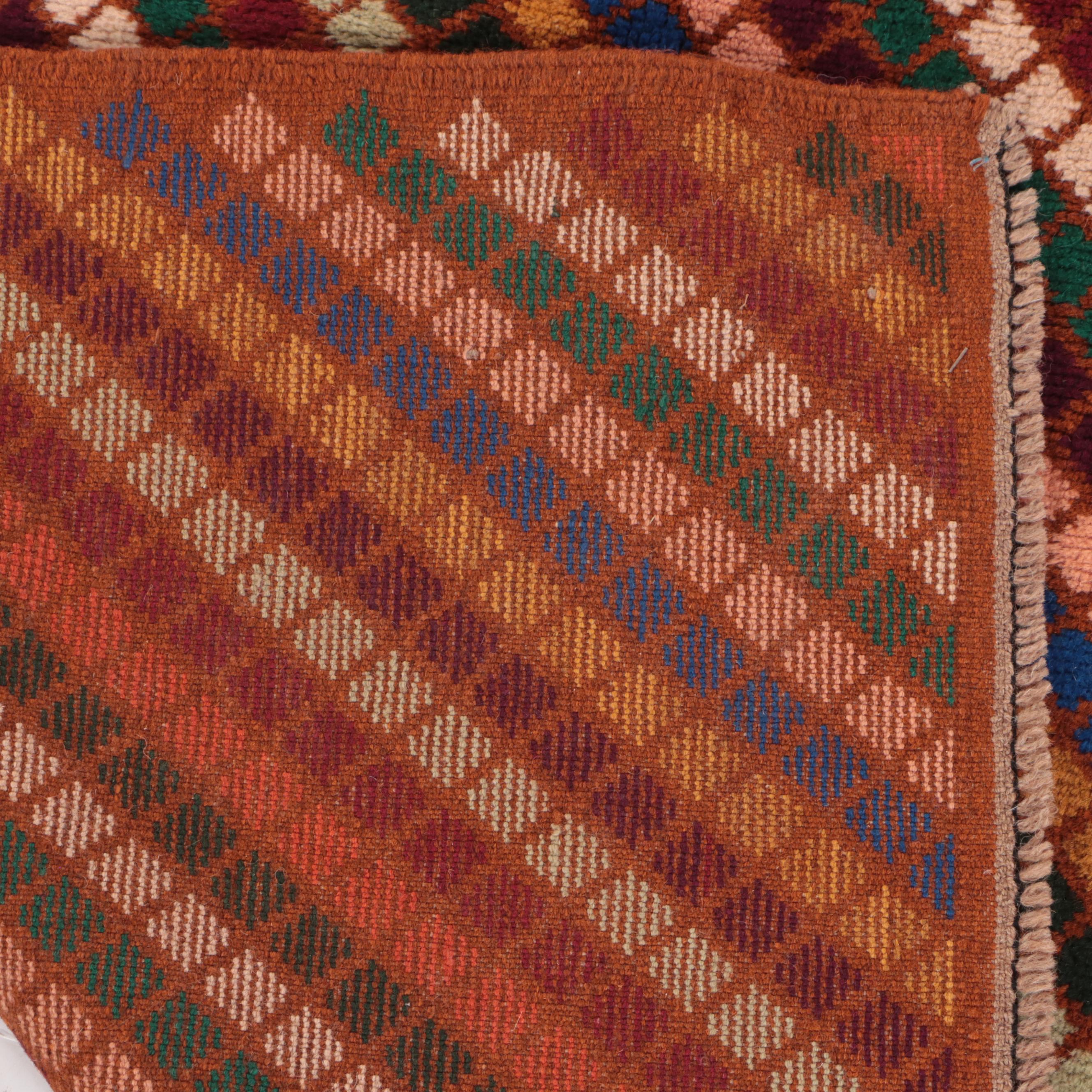 4' x 6'2 Hand-Knotted Indo-Persian Gabbeh Area Rug