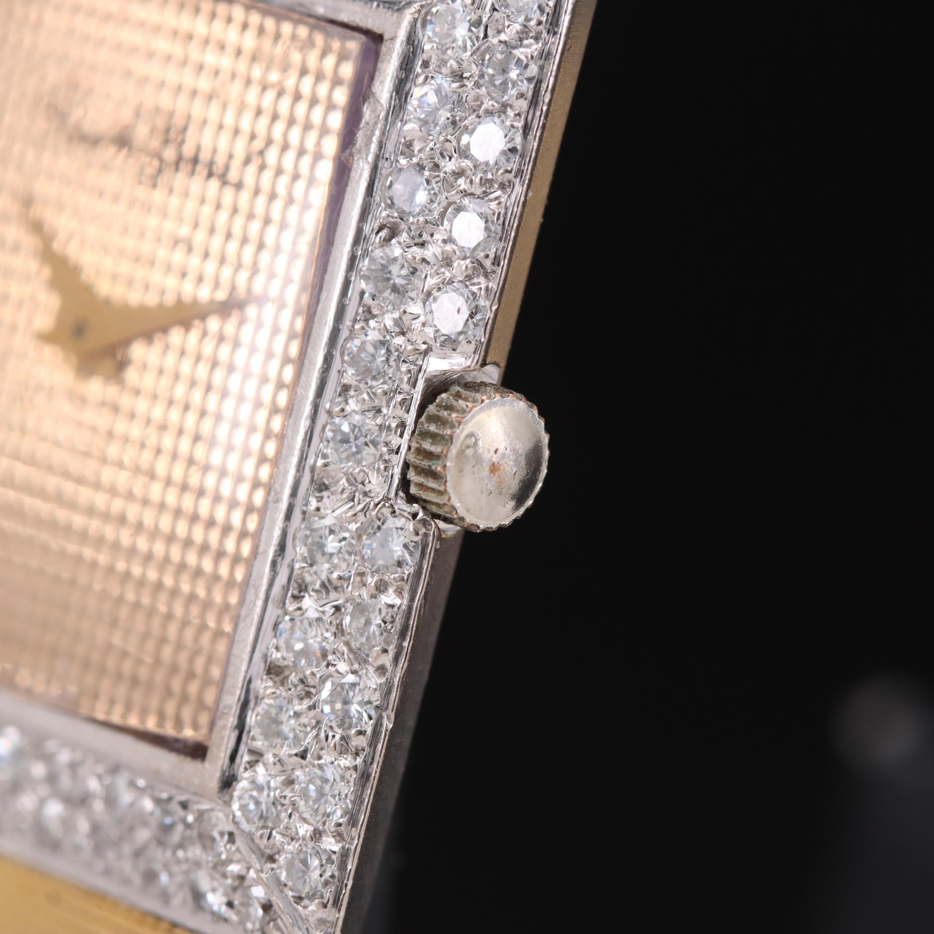 Buche Girod 18K 1.14 CTW Diamond Stem Wind Watch