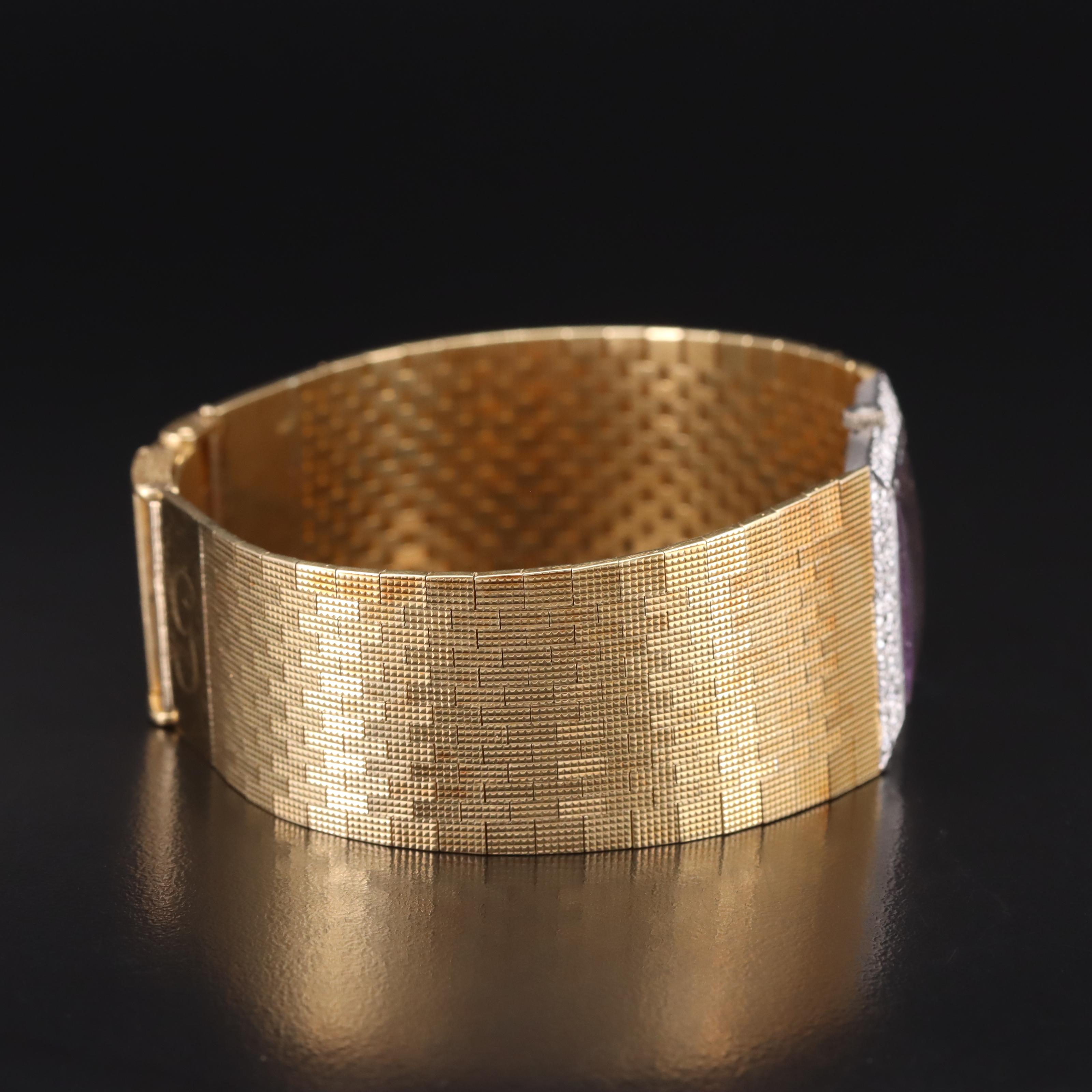 Buche Girod 18K 1.14 CTW Diamond Stem Wind Watch