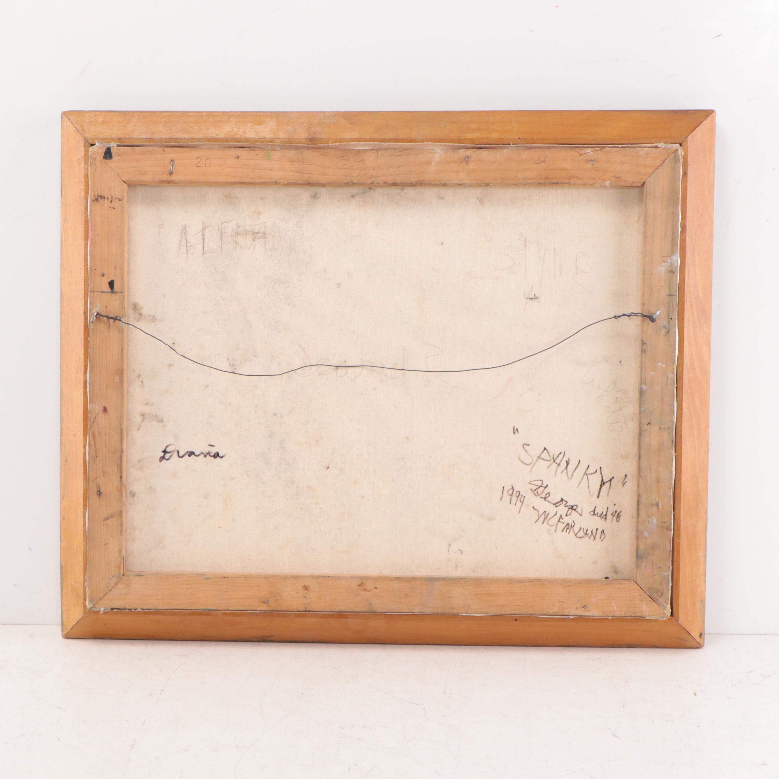 Marilyn Mars Oil Painting of Little Rascals Characters