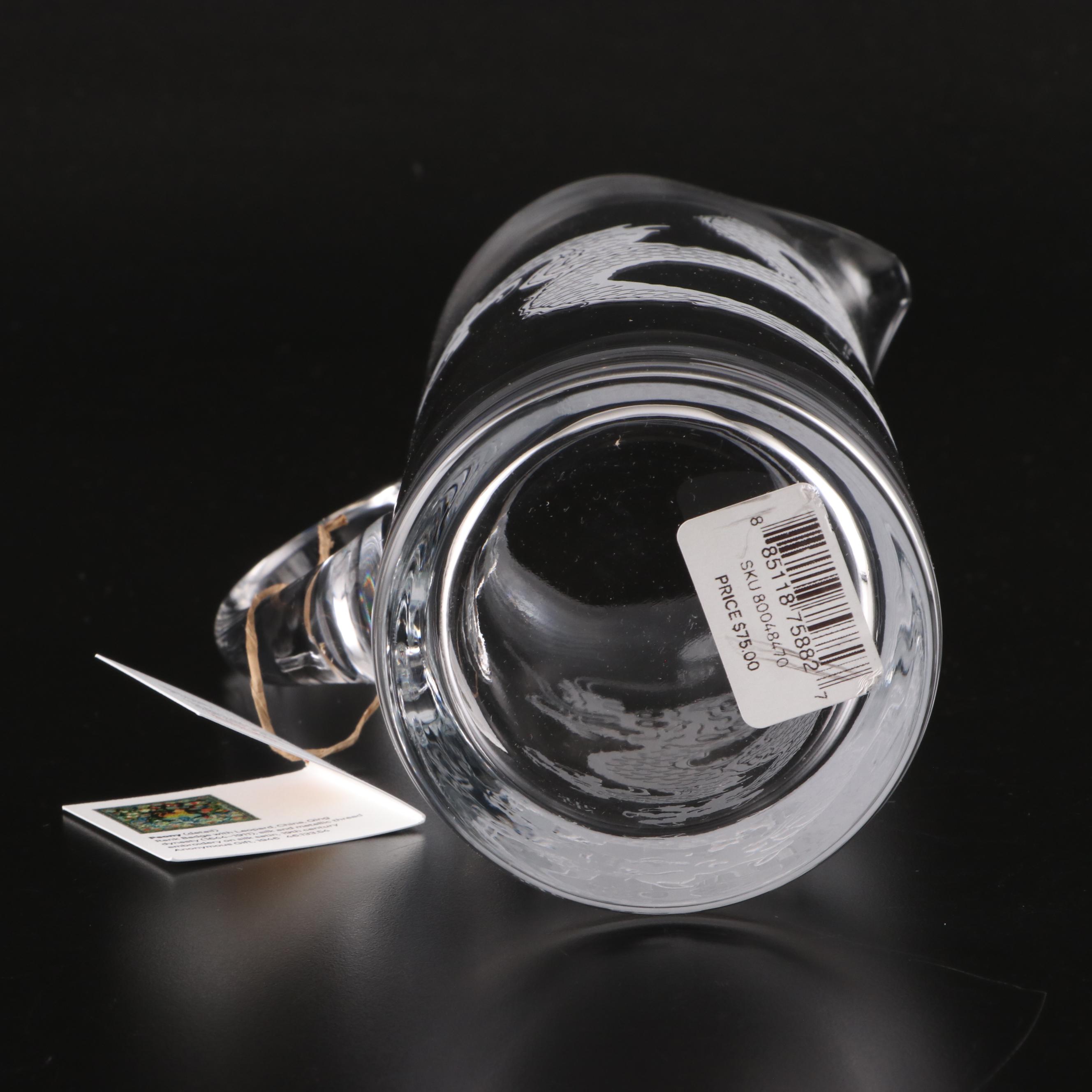 The MET "Asian Motifs" Etched Glass Pitcher and Tumblers