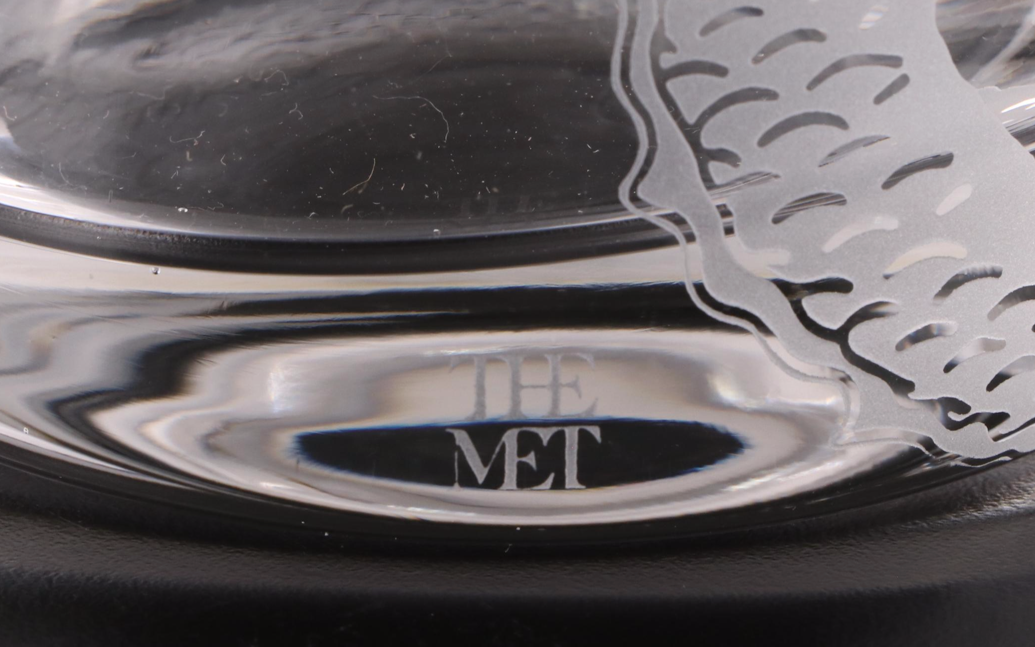 The MET "Asian Motifs" Etched Glass Pitcher and Tumblers