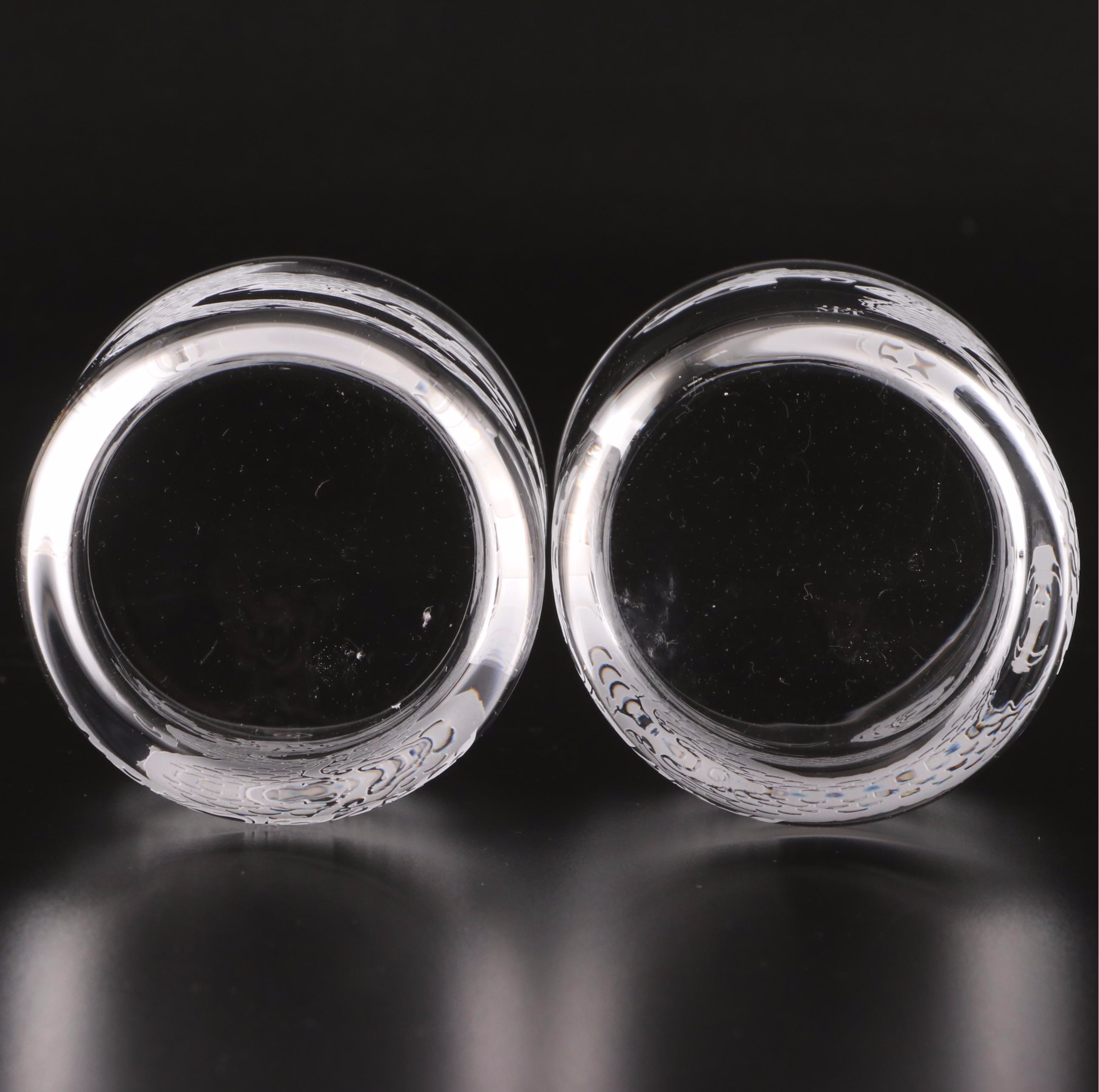 The MET "Asian Motifs" Etched Glass Pitcher and Tumblers