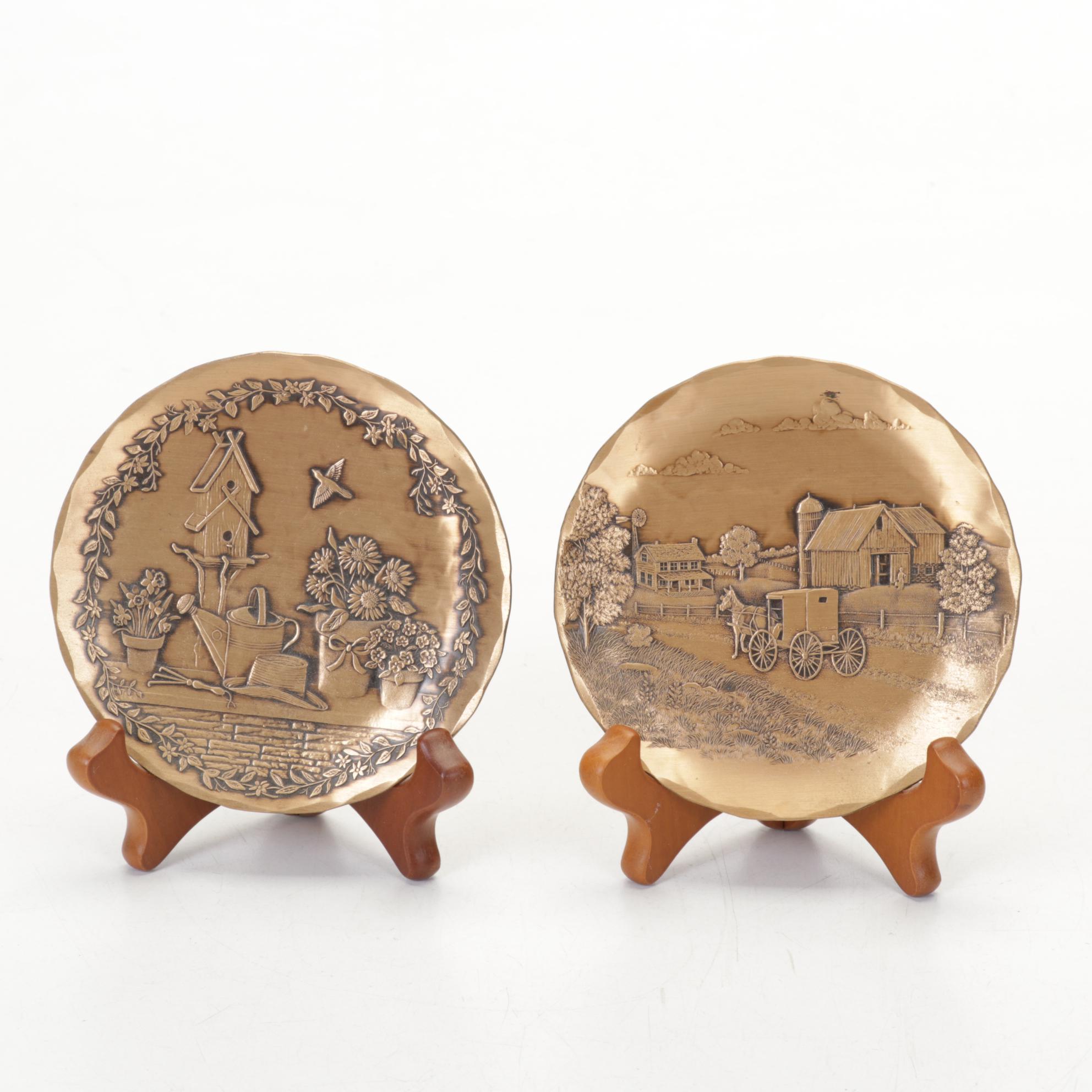 Armor Bronze Bookends with Other Decorative Boxes and Decor, 20th Century