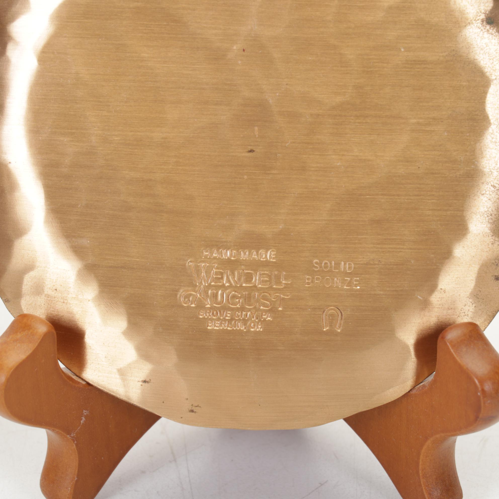 Armor Bronze Bookends with Other Decorative Boxes and Decor, 20th Century