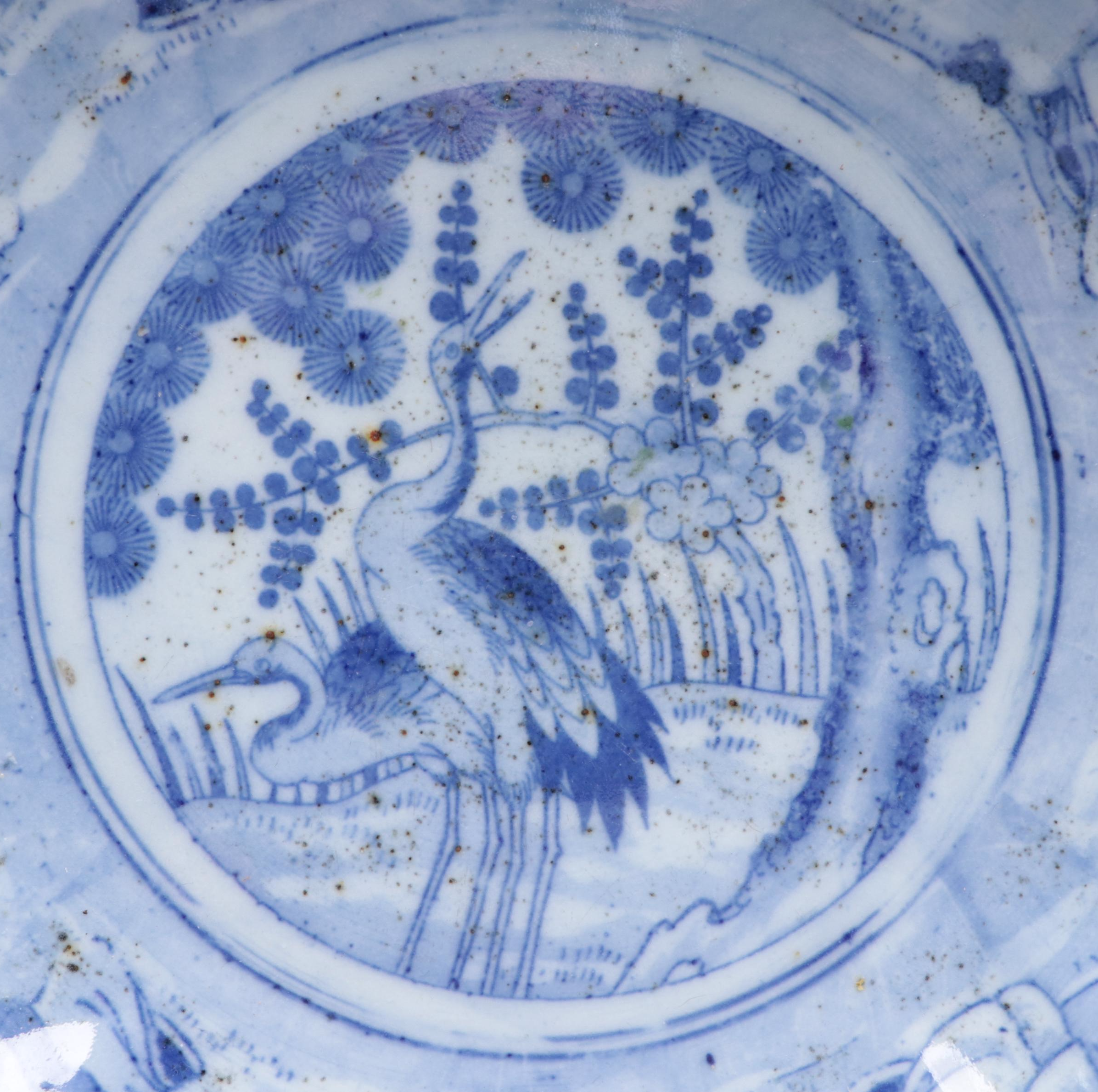 Japanese Blue and White Imari Porcelain Bowl