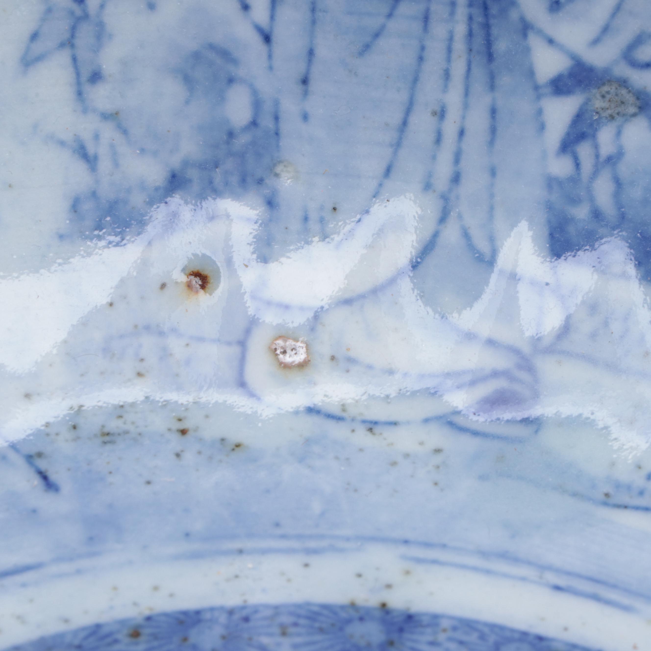 Japanese Blue and White Imari Porcelain Bowl