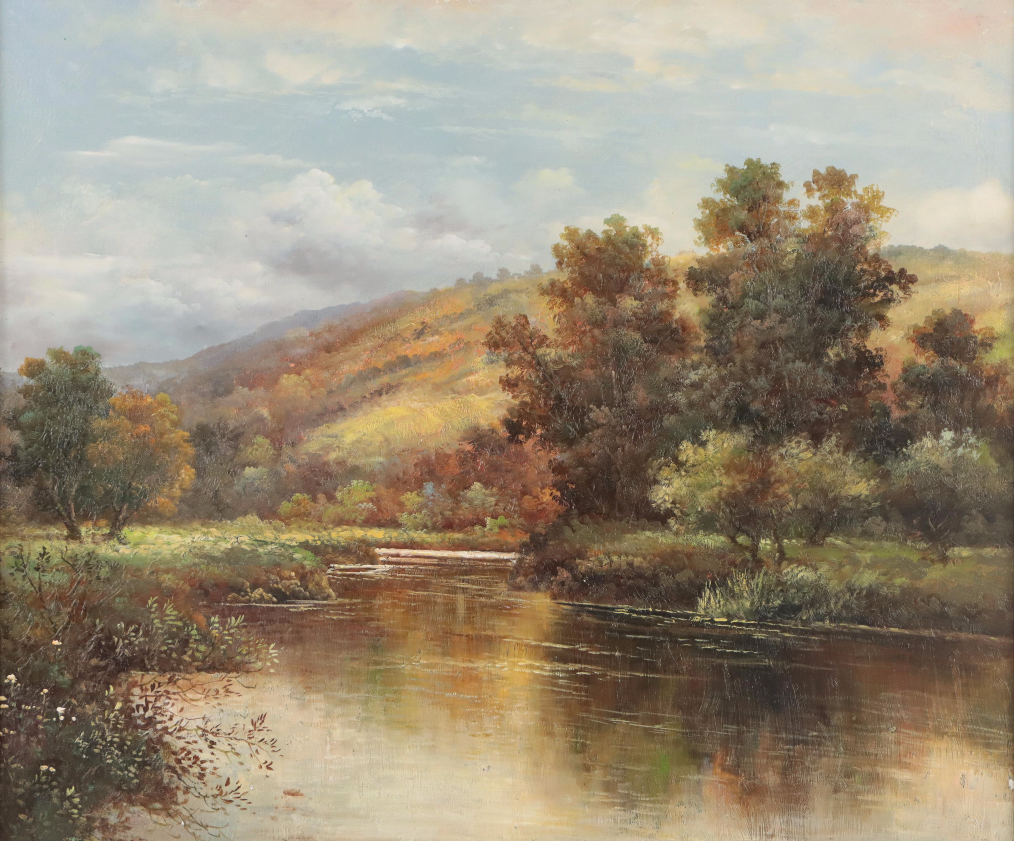 Landscape Oil Painting, Late 20th Century