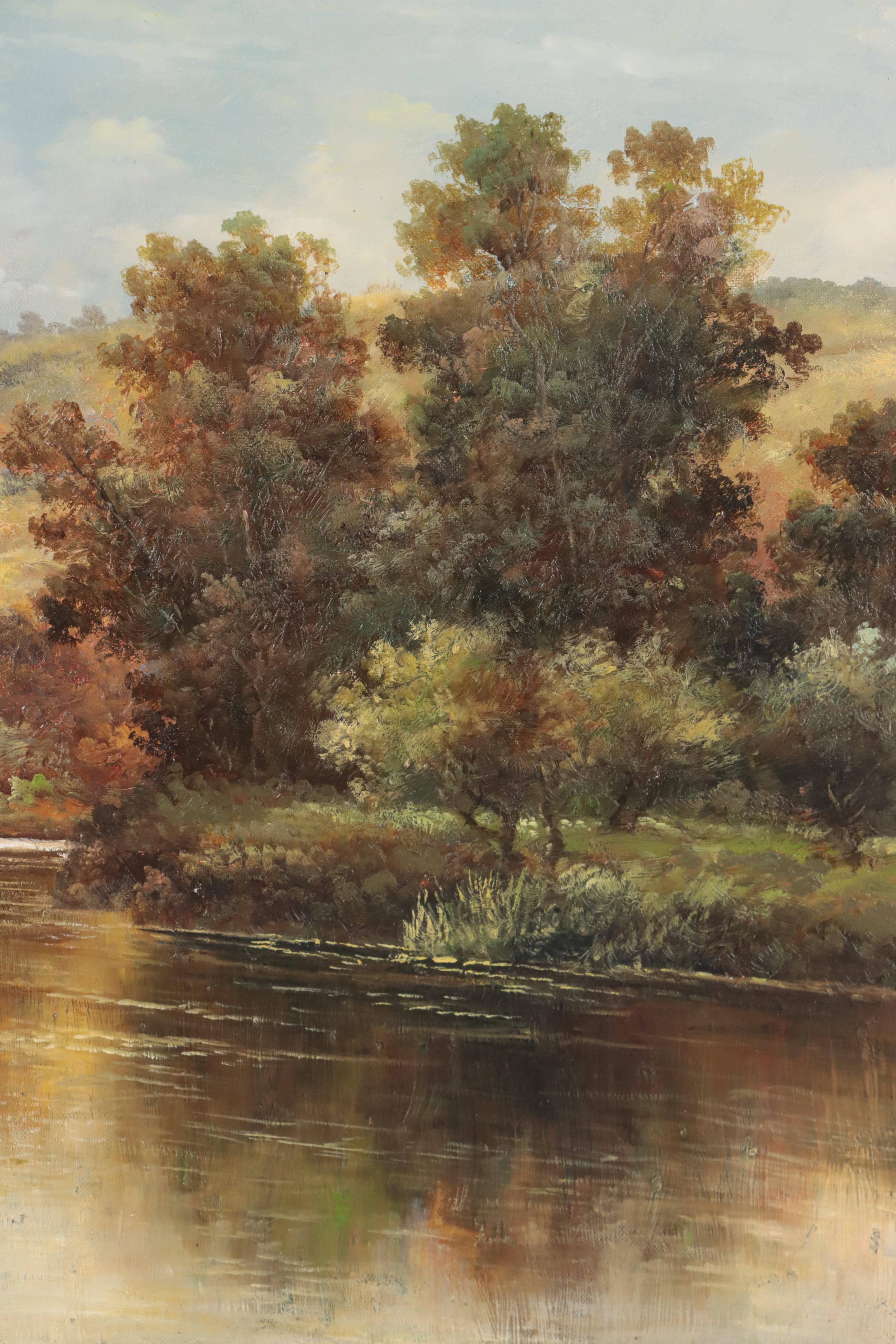 Landscape Oil Painting, Late 20th Century