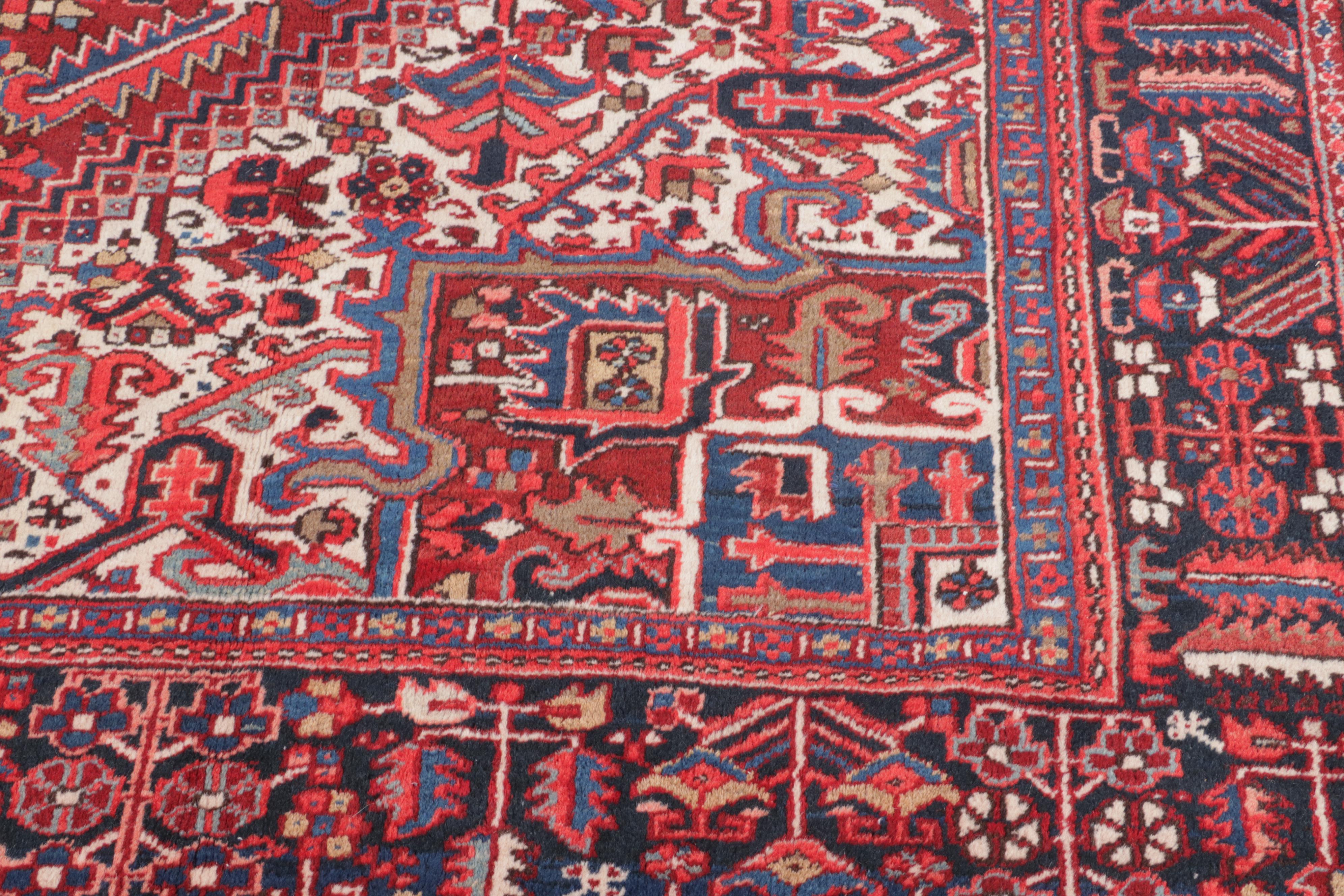 9'11 x 13'3 Hand-Knotted Persian Heriz Room Sized Rug