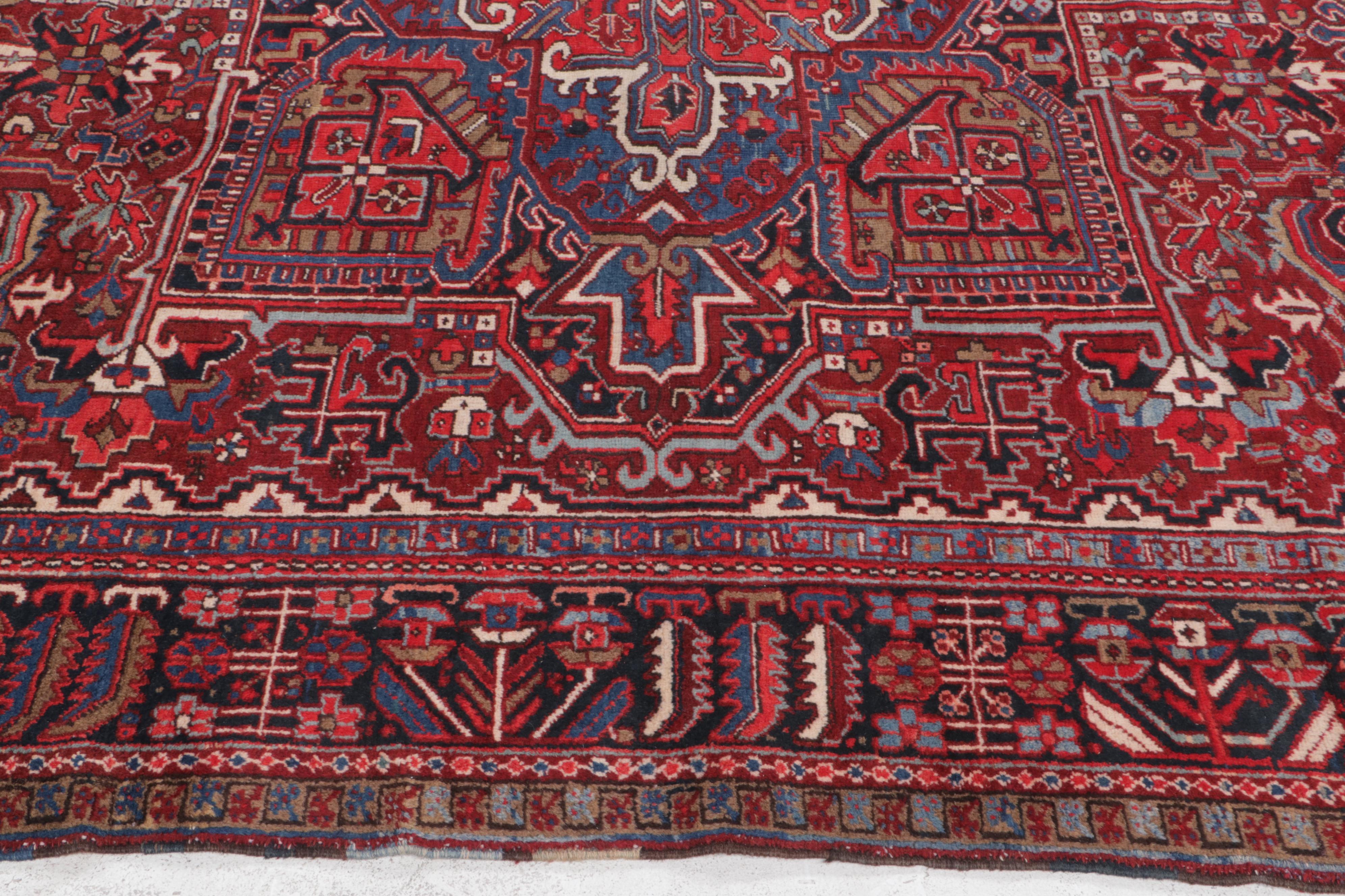 9'11 x 13'3 Hand-Knotted Persian Heriz Room Sized Rug
