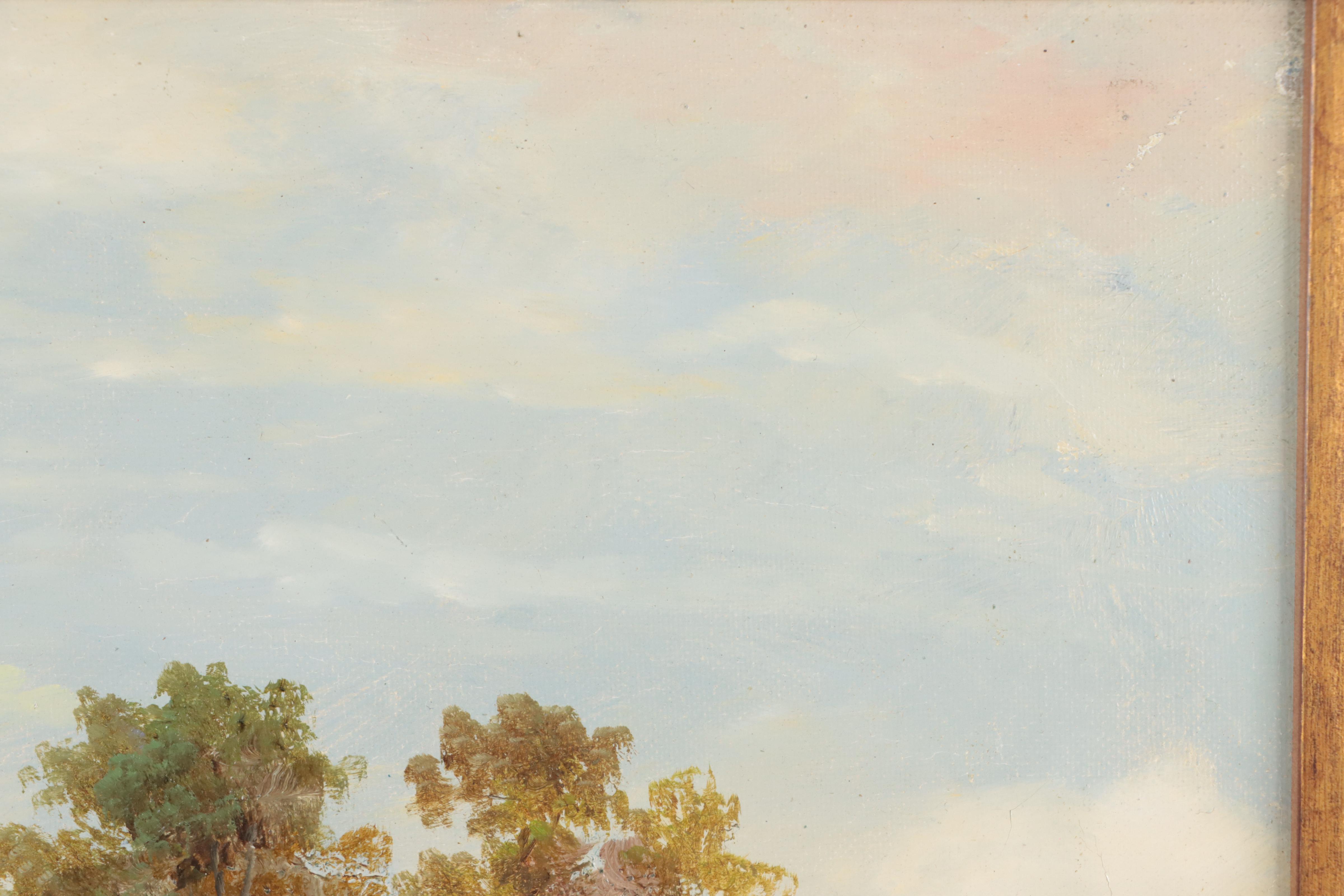 Landscape Oil Painting, Late 20th Century