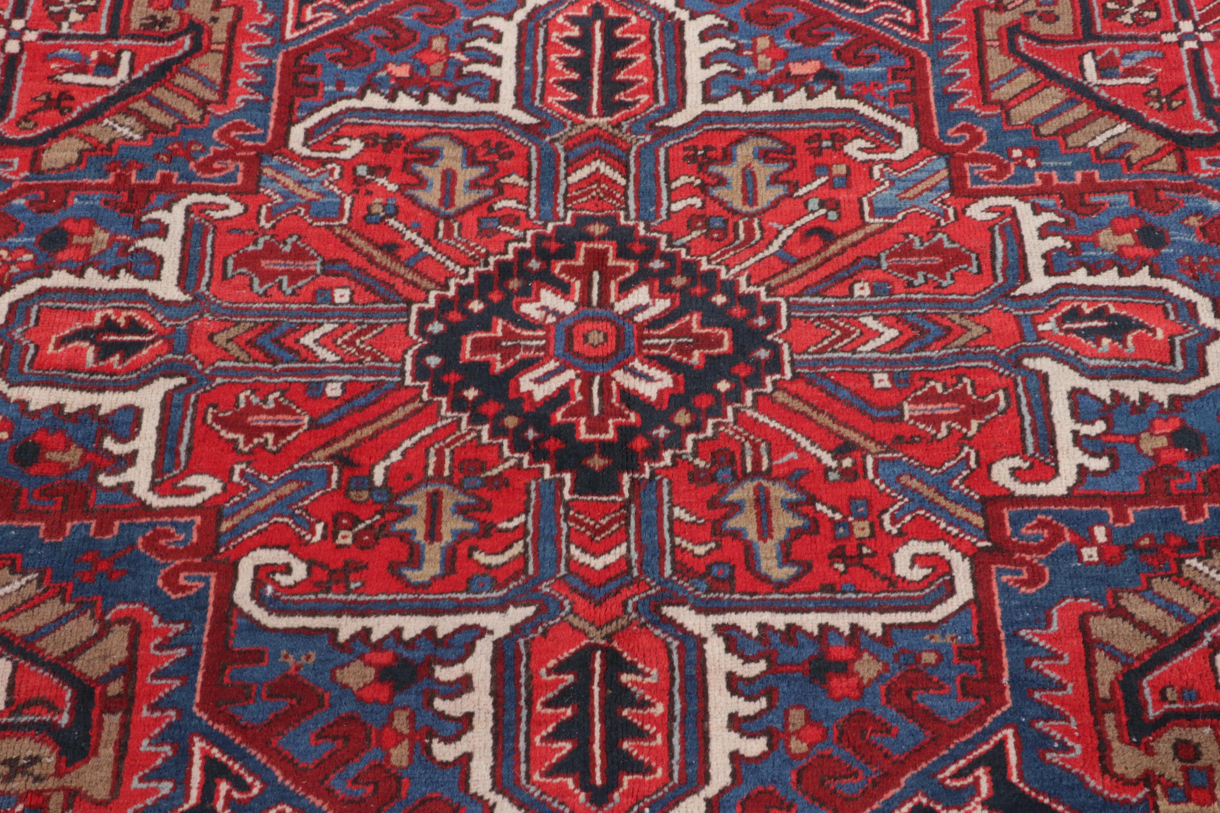 9'11 x 13'3 Hand-Knotted Persian Heriz Room Sized Rug
