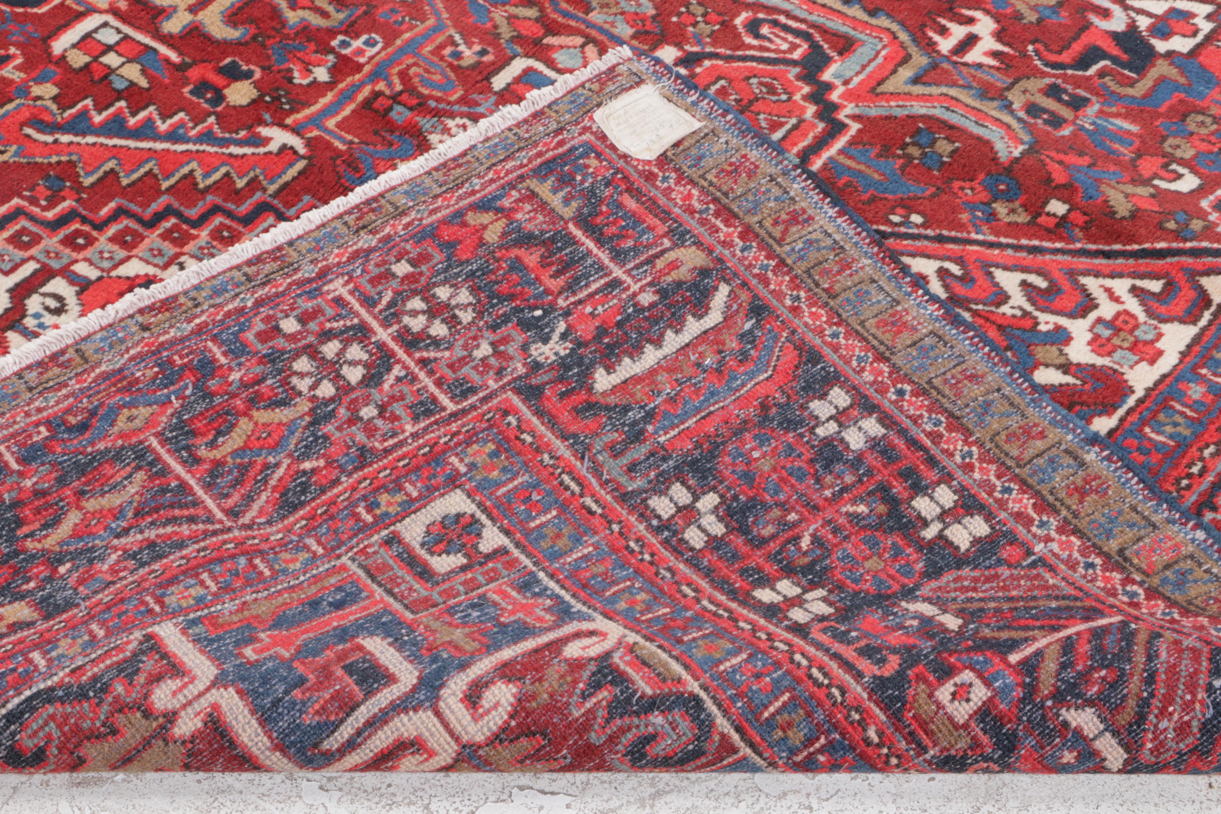 9'11 x 13'3 Hand-Knotted Persian Heriz Room Sized Rug