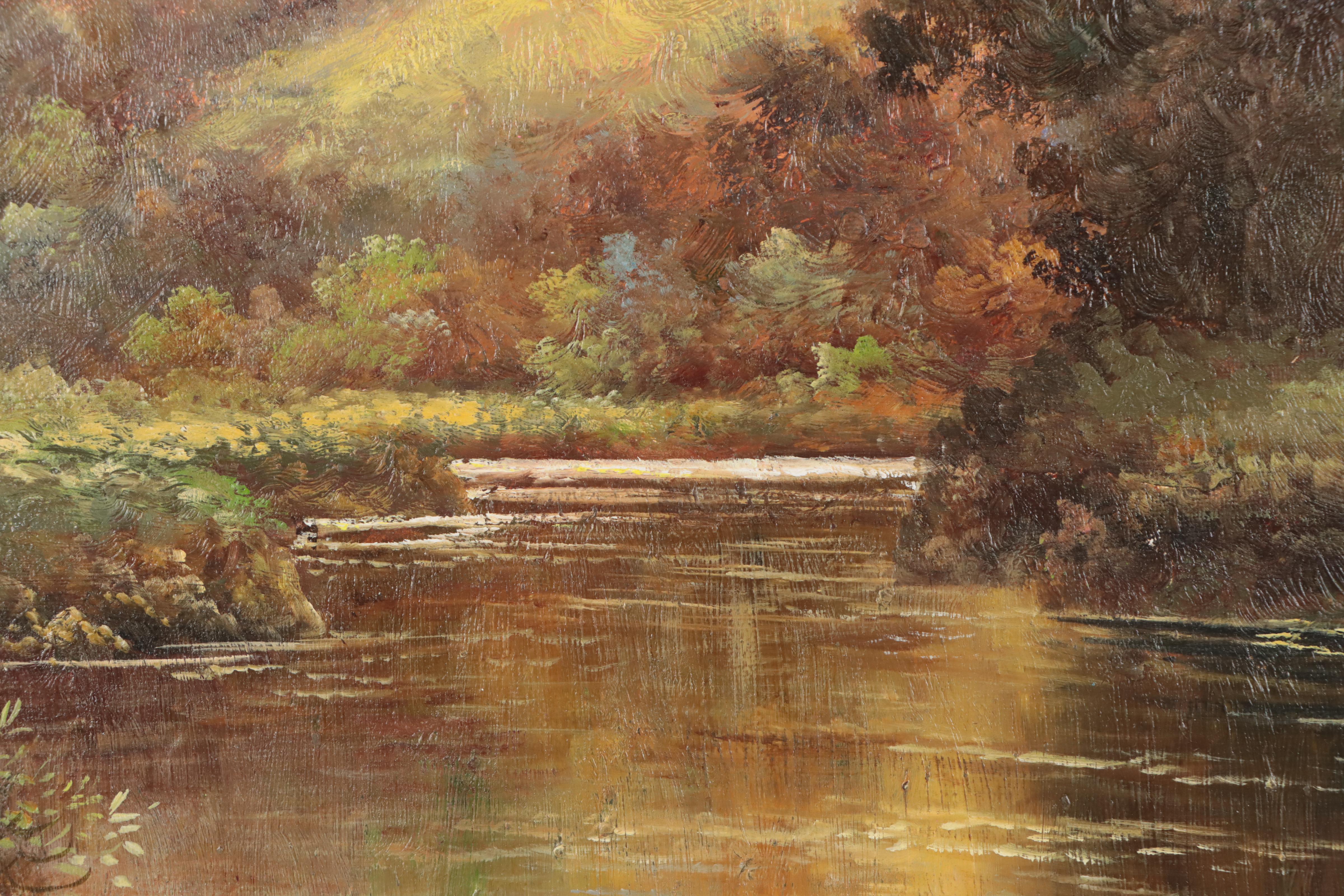 Landscape Oil Painting, Late 20th Century