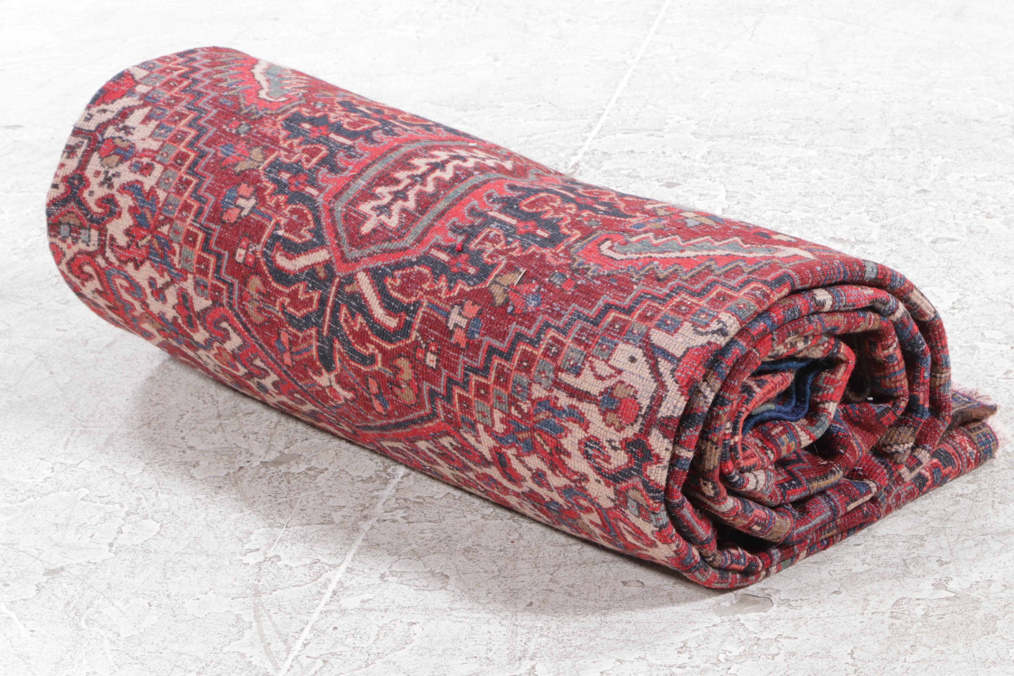 9'11 x 13'3 Hand-Knotted Persian Heriz Room Sized Rug