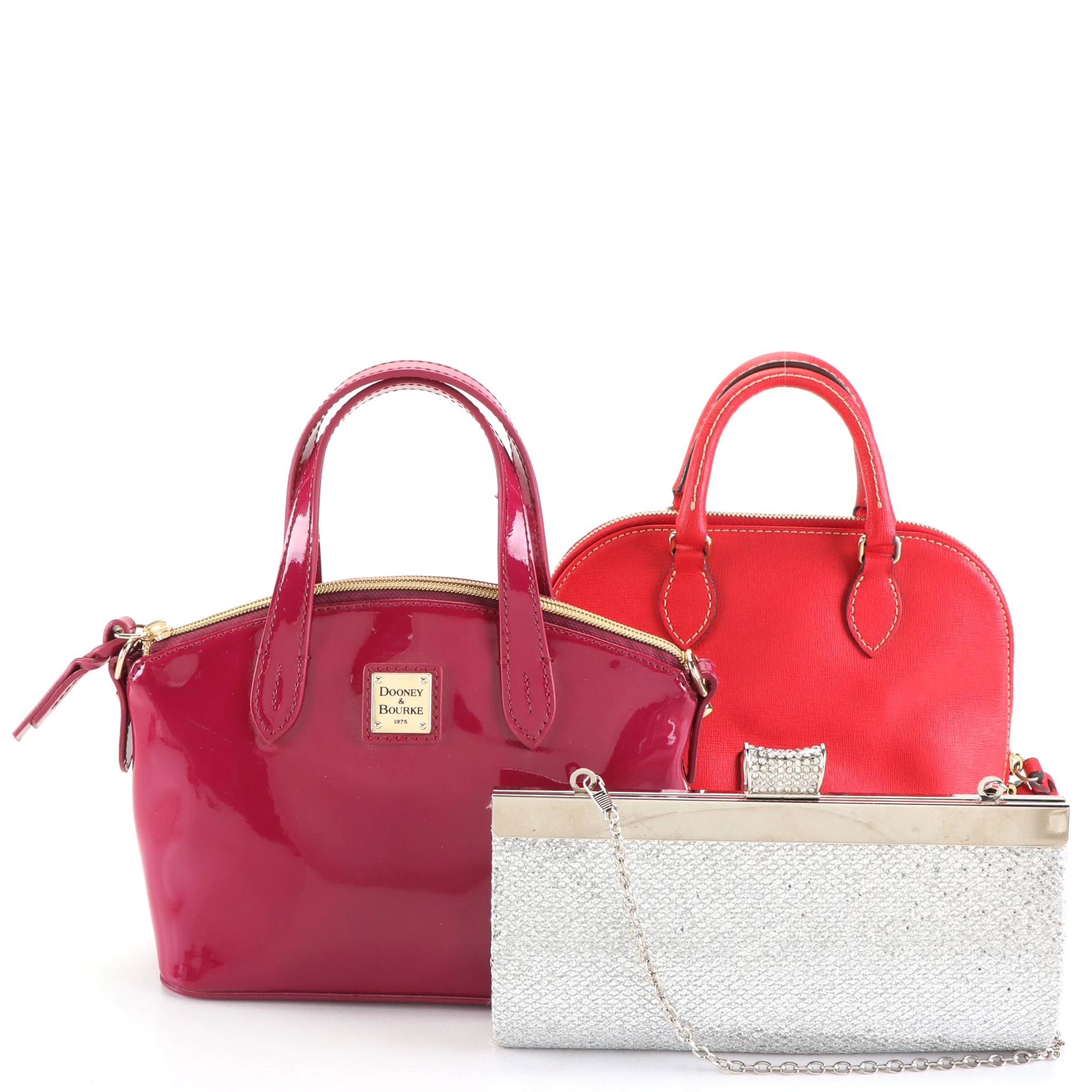 Dooney & Bourke Ruby and Bitsy Bags with Lulu Townsend Embossed Clutch