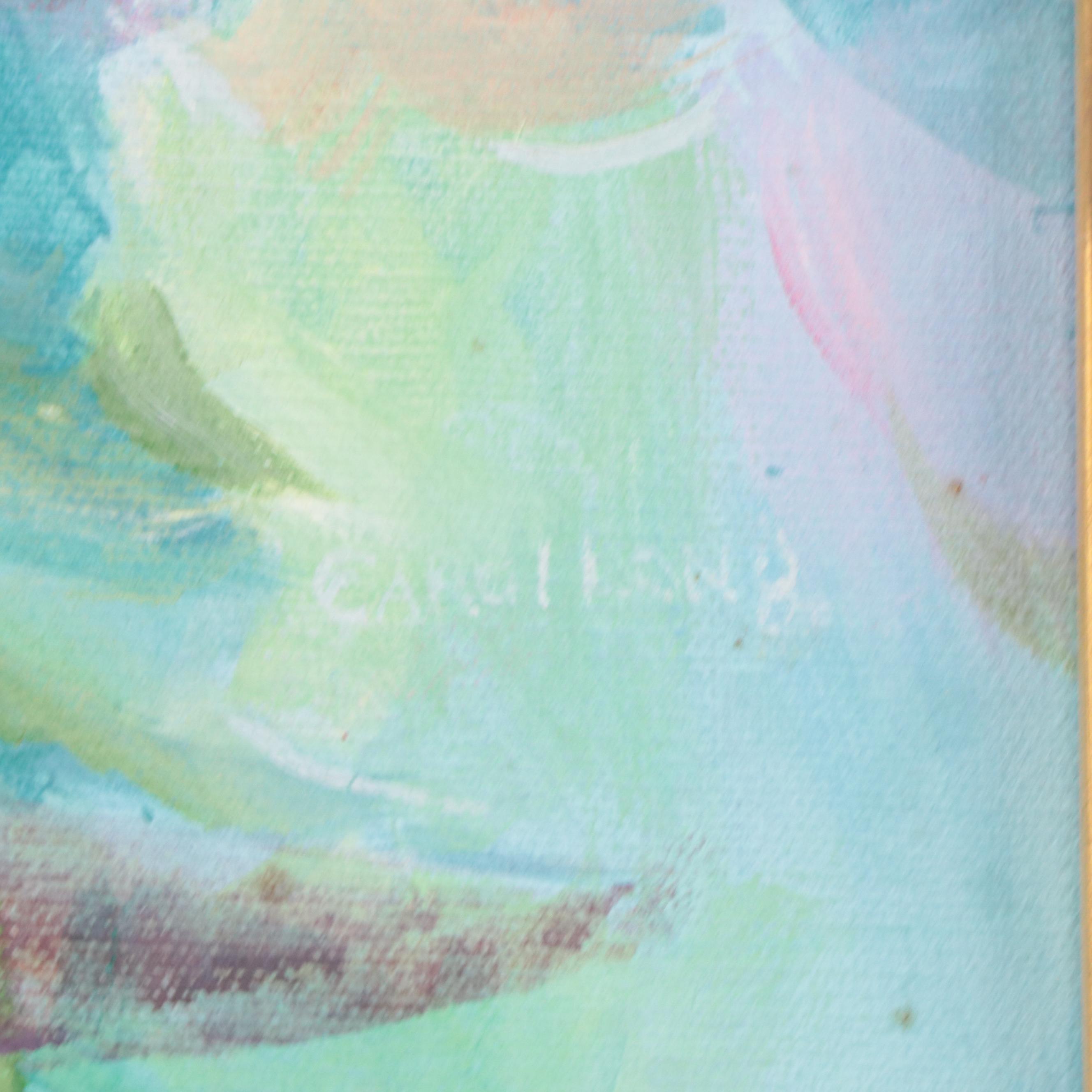 Carol Long Oil Painting of Flowers "Rosy Spring"