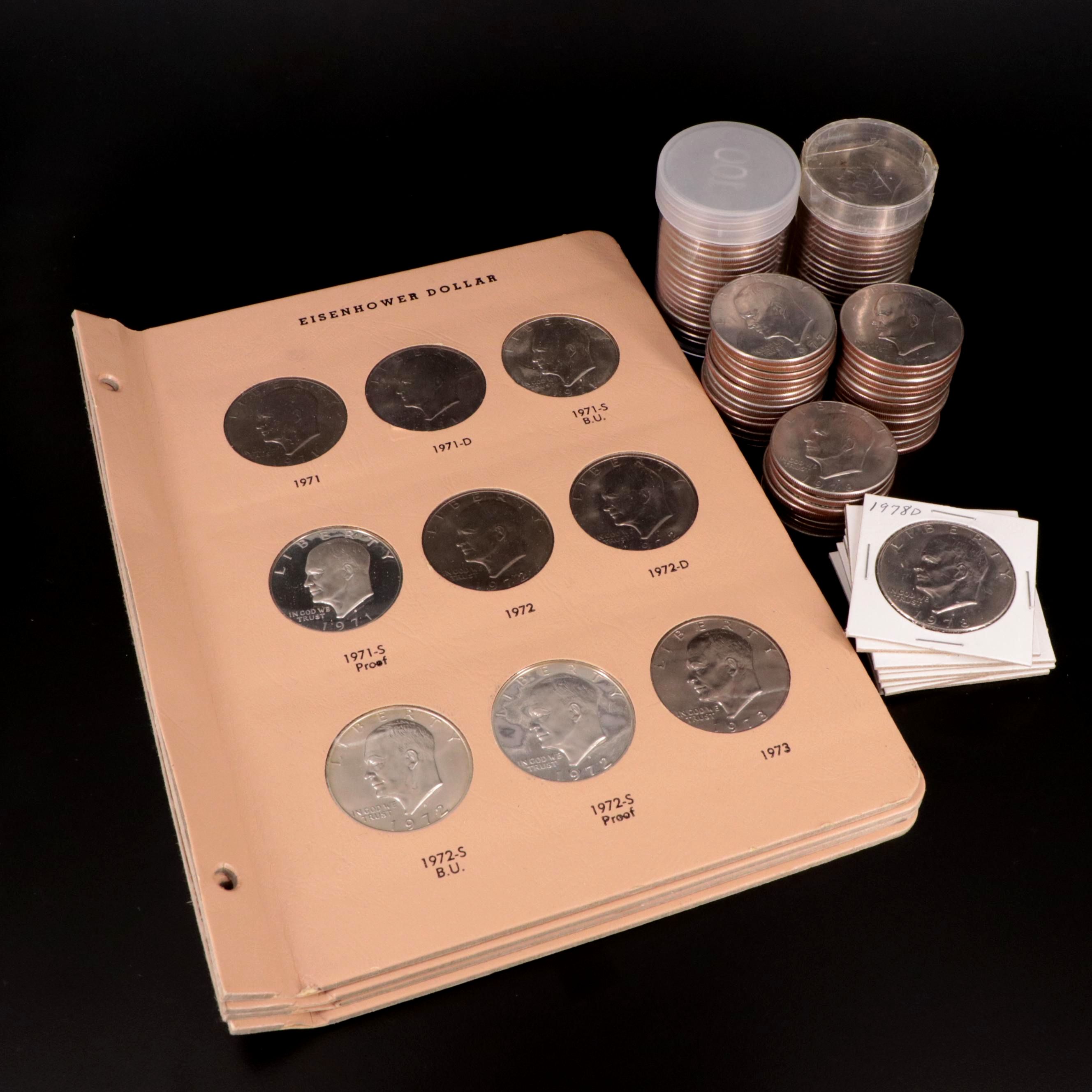 Complete Collection of Eisenhower Dollars, 1971-1978 Plus Eighty-Nine More