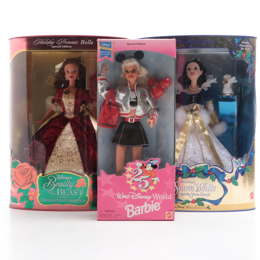 Mattel "Walt Disney World Barbie" and Other Disney Barbie Dolls