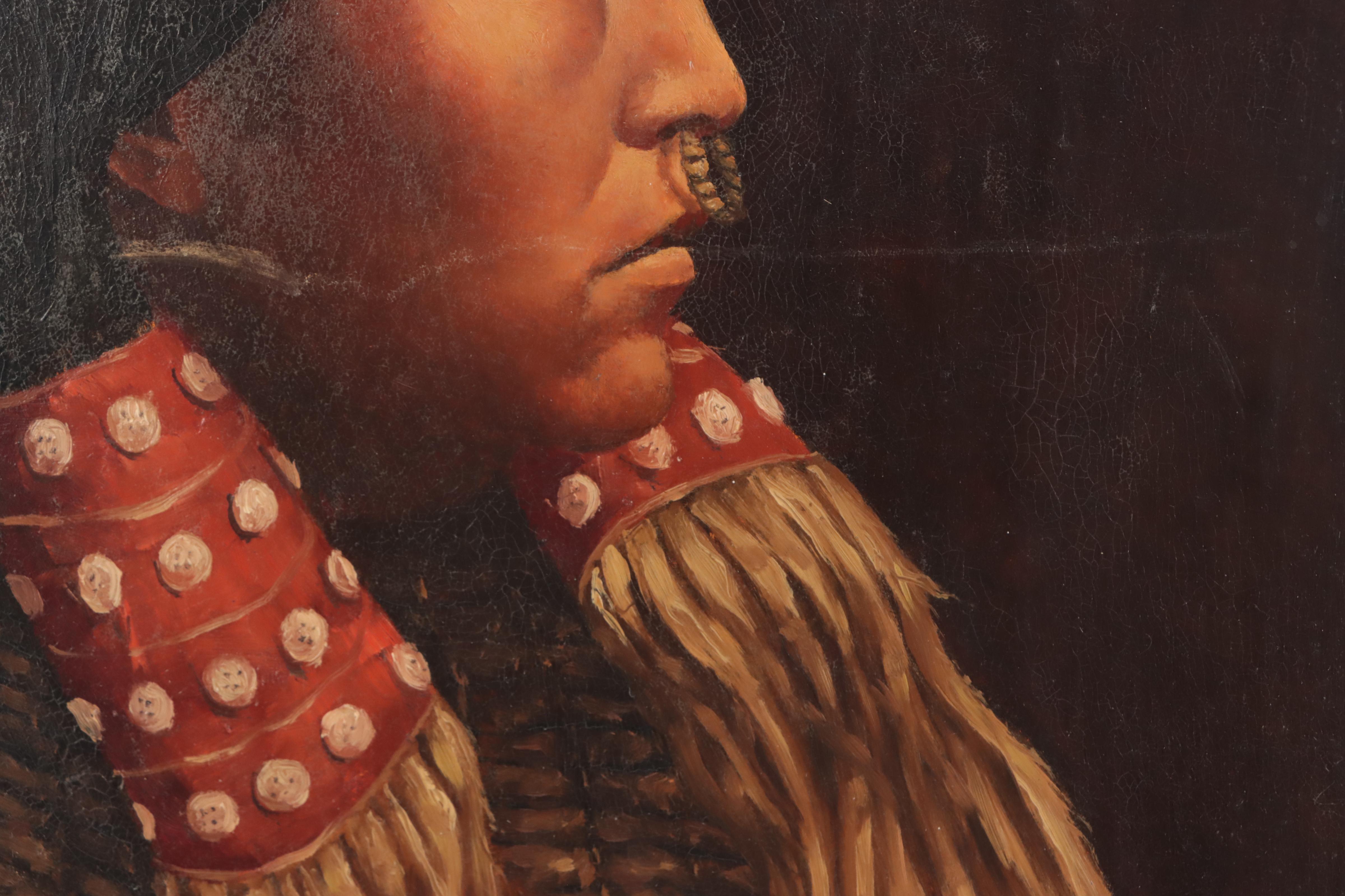 John Dugan Oil Painting "Hesquiaht Squaw," Mid to Late 20th Century
