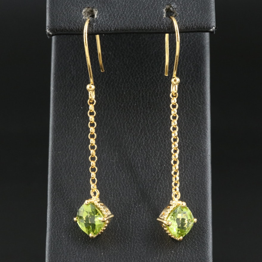 Sterling Peridot Earrings