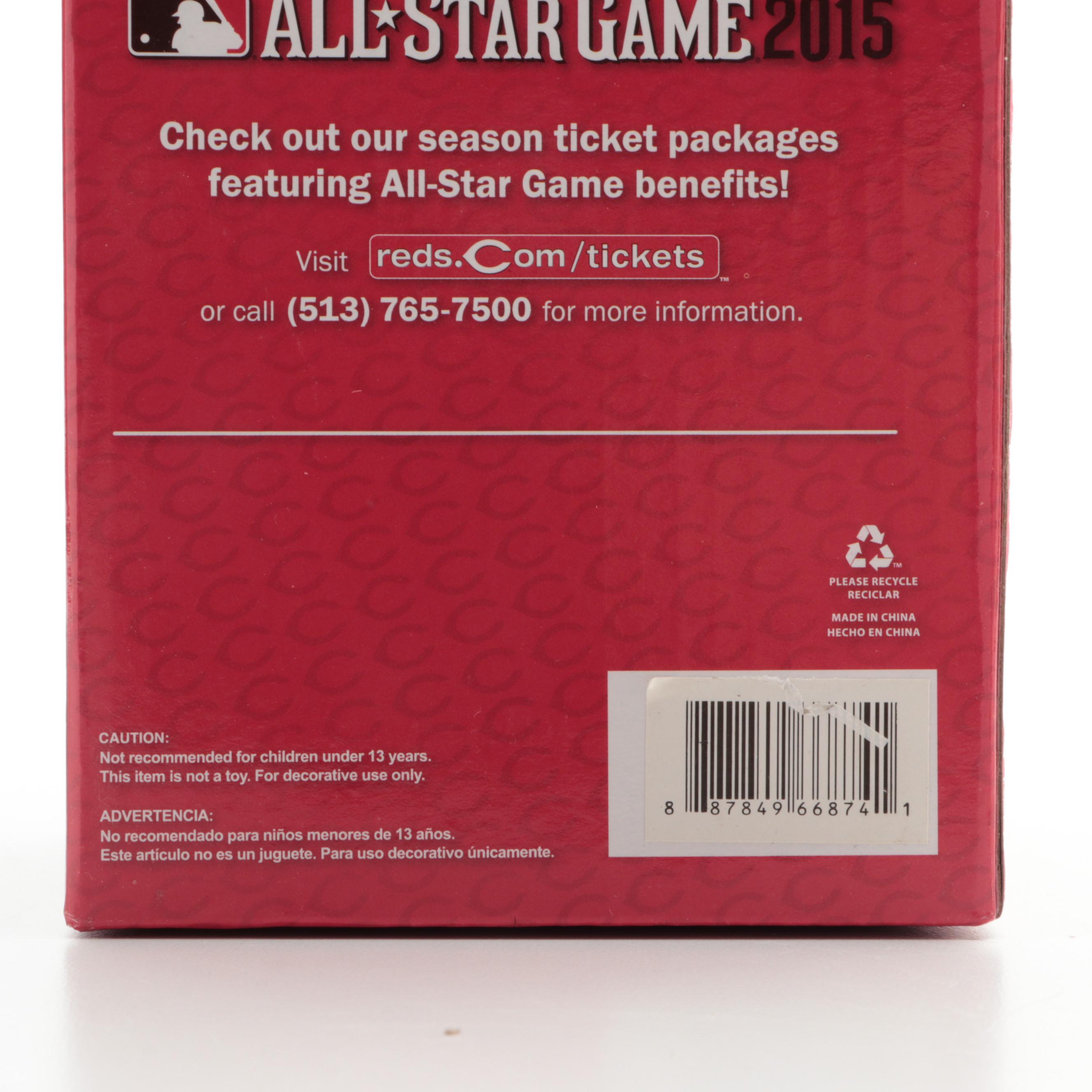 Pete Rose with Other Cincinnati Reds Bobbleheads, Barry Larkin, Billy Hamilton