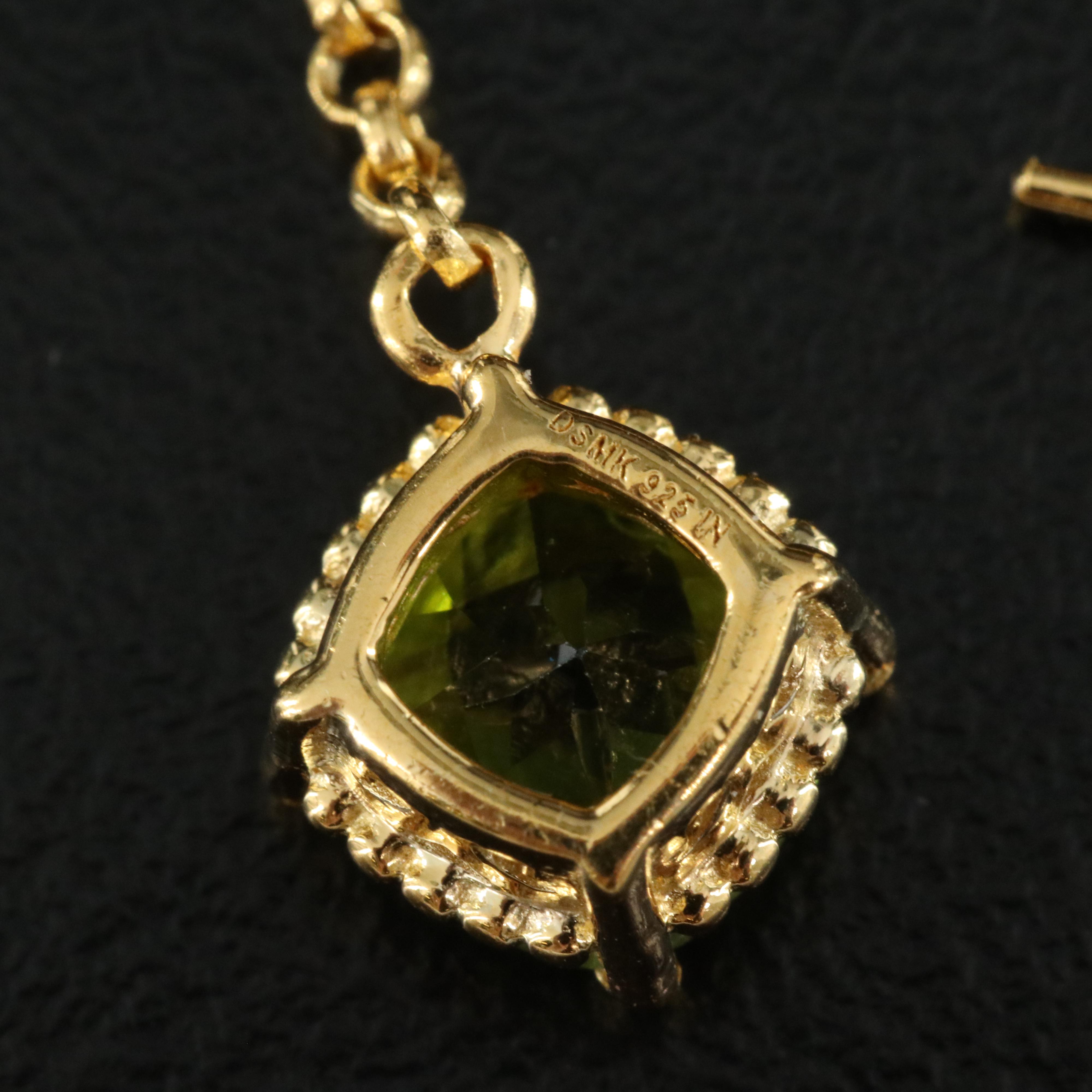 Sterling Peridot Earrings