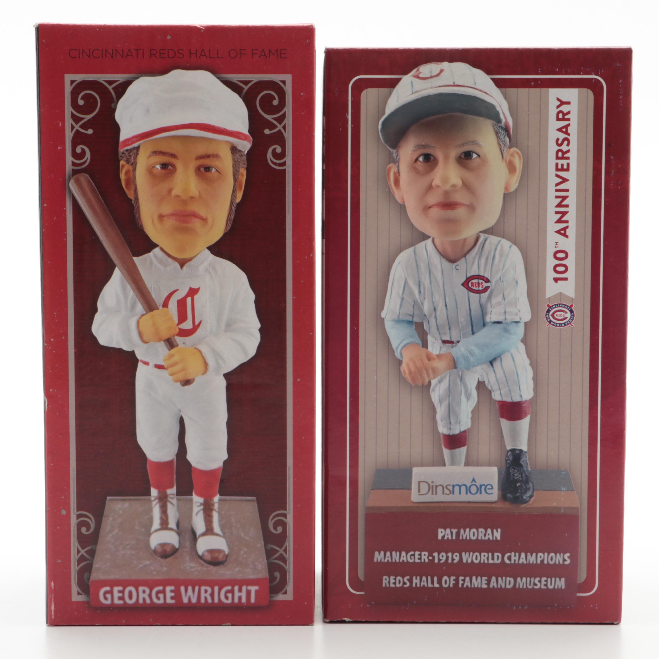 Pete Rose with Other Cincinnati Reds Bobbleheads, Barry Larkin, Billy Hamilton