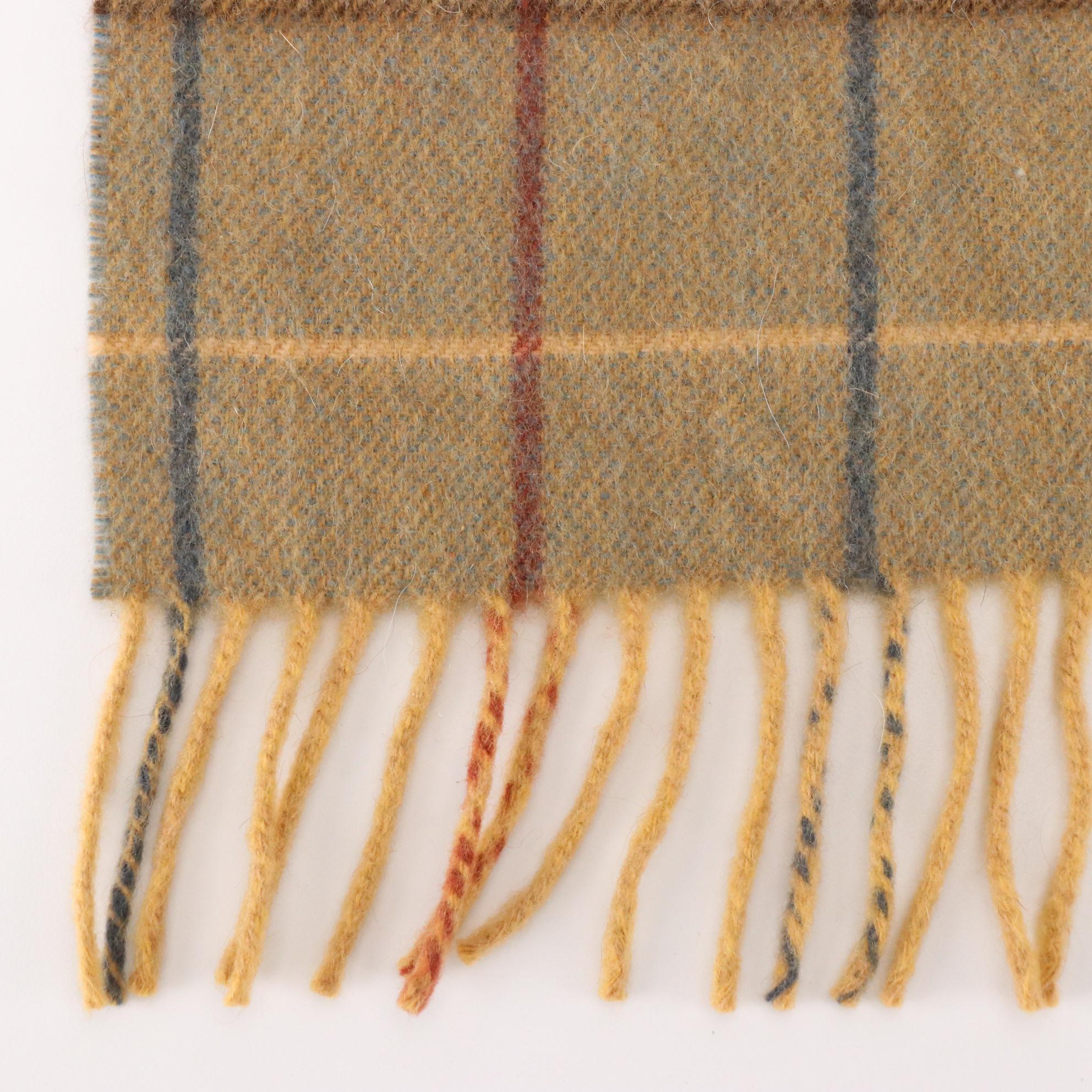 Burberrys Cashmere Fringed Scarf