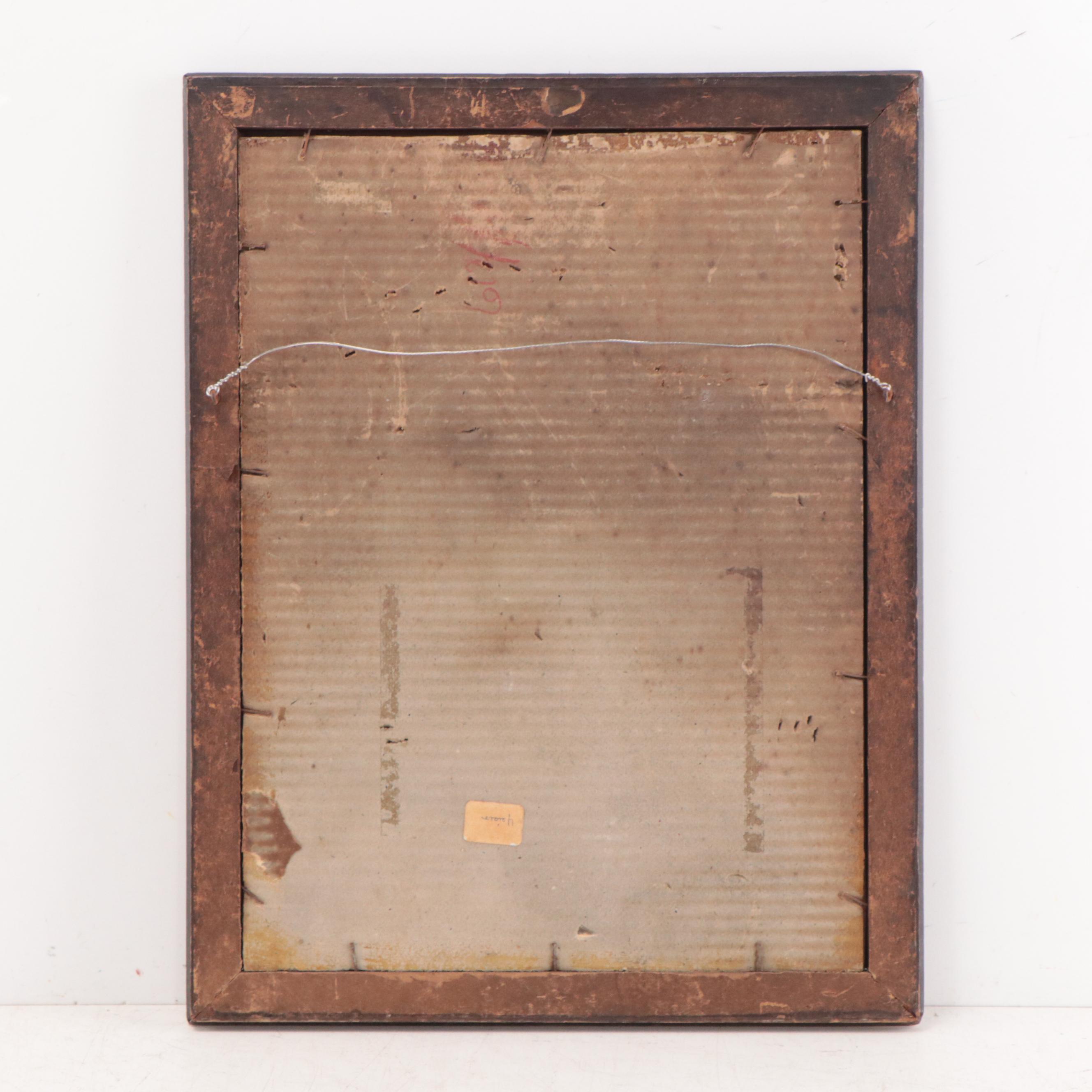 Keisai Eisen Woodblock Print of Woman Sewing