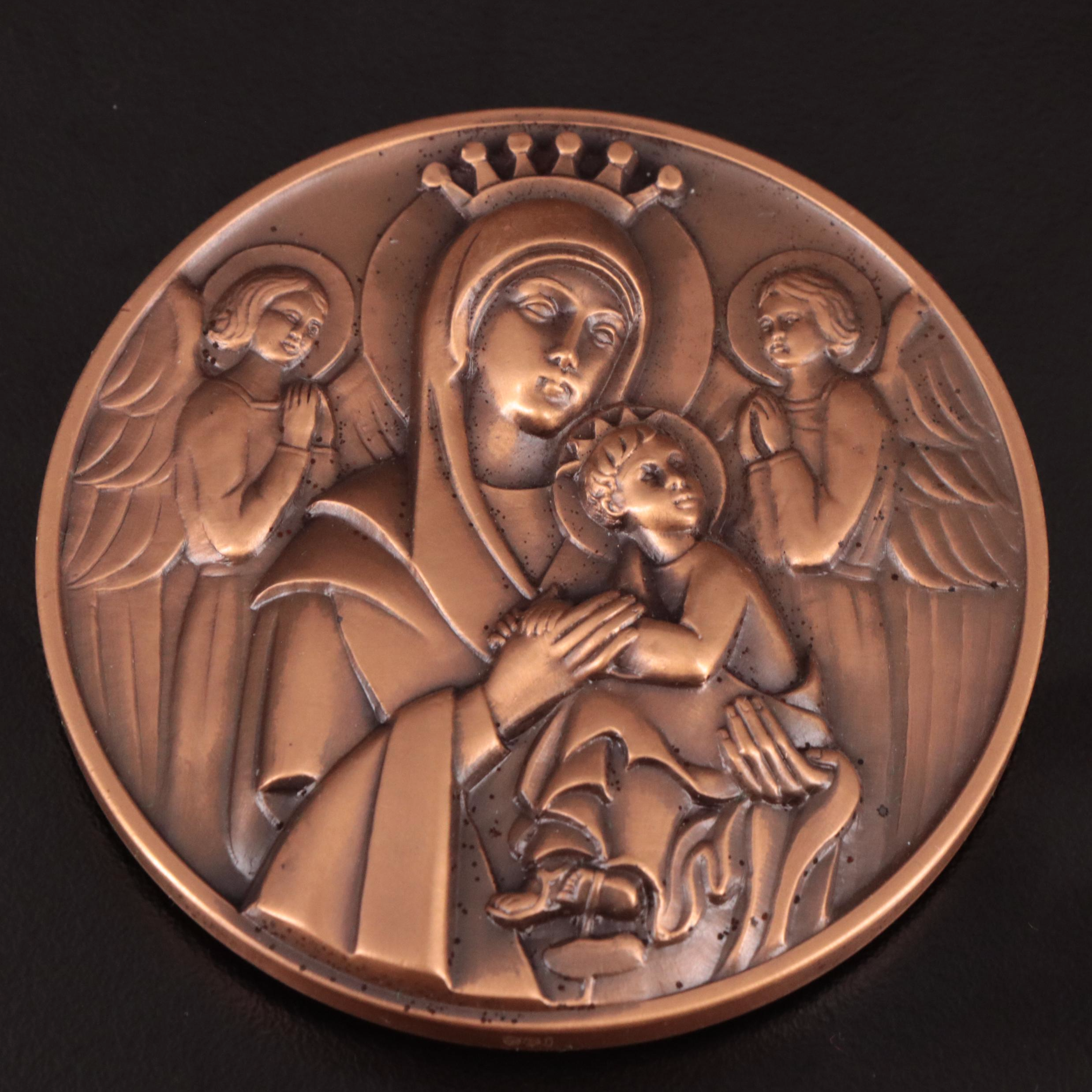 Two Catholic Church Commemorative Bronze Medals