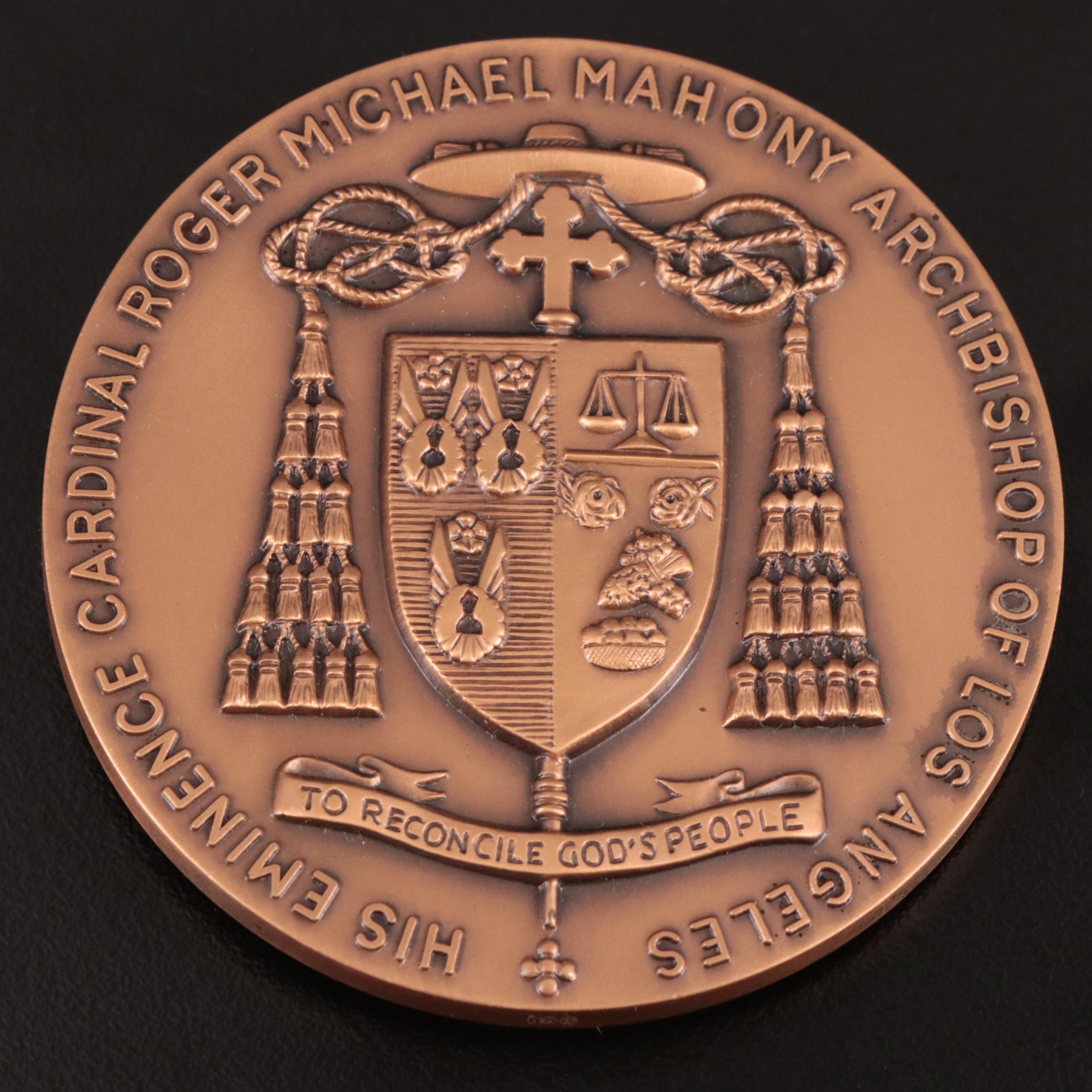 Two Catholic Church Commemorative Bronze Medals