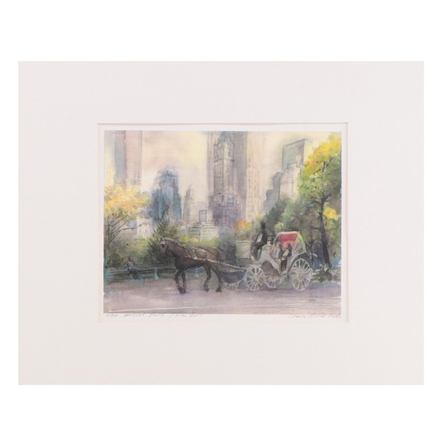 Digital Print "Central Park/New York," Circa 2000