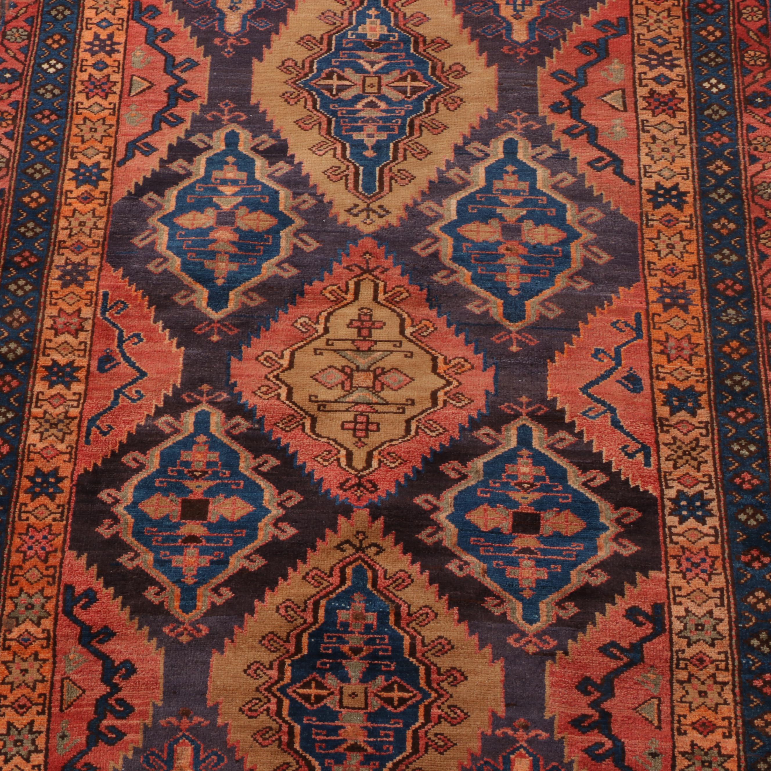 4'3 x 6'9 Hand-Knotted Persian Yazd Area Rug