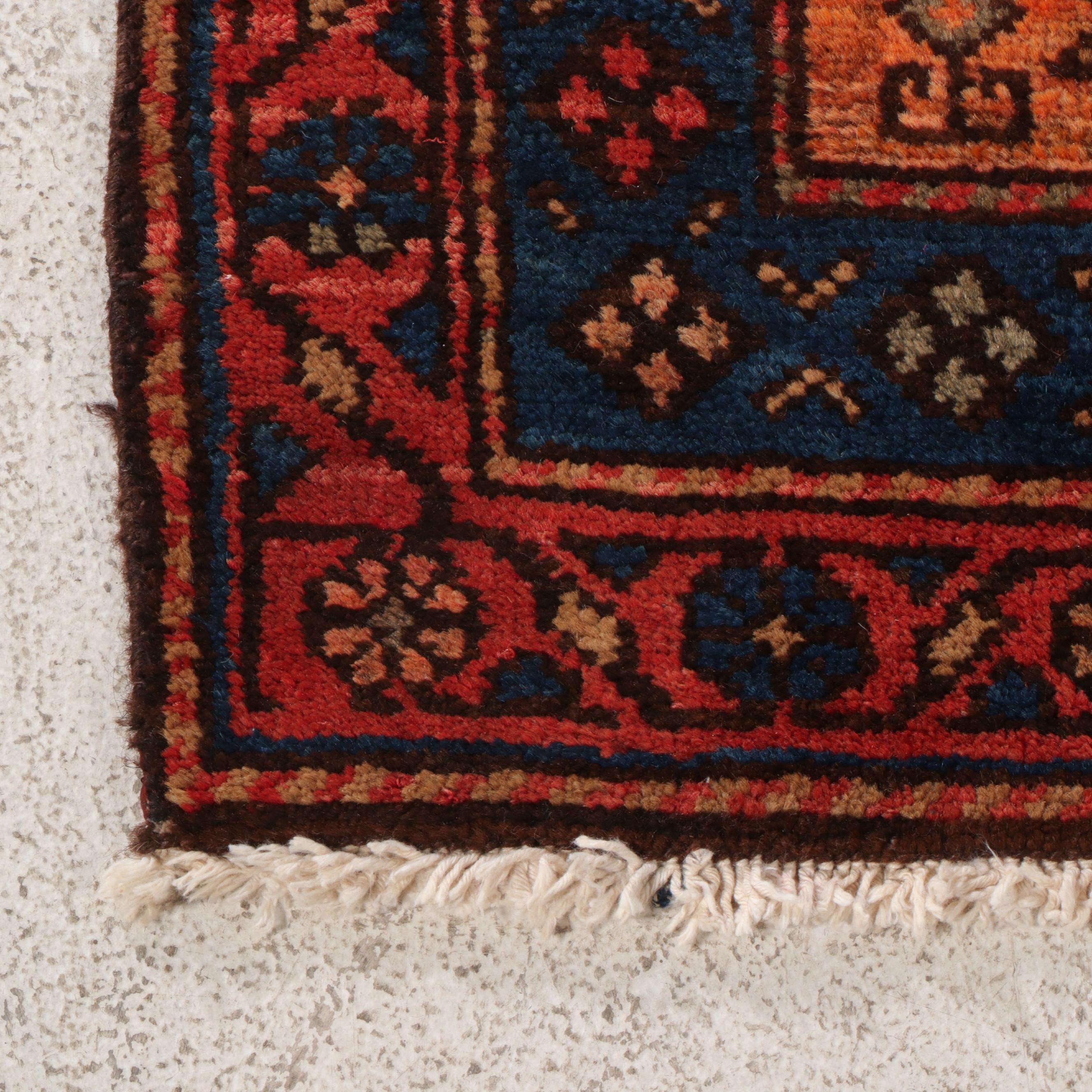 4'3 x 6'9 Hand-Knotted Persian Yazd Area Rug