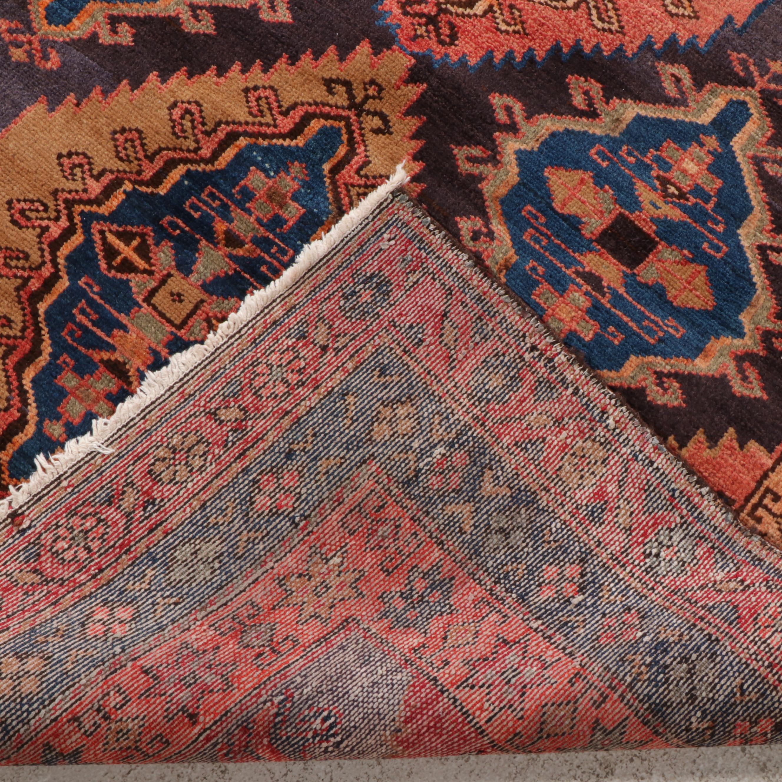 4'3 x 6'9 Hand-Knotted Persian Yazd Area Rug