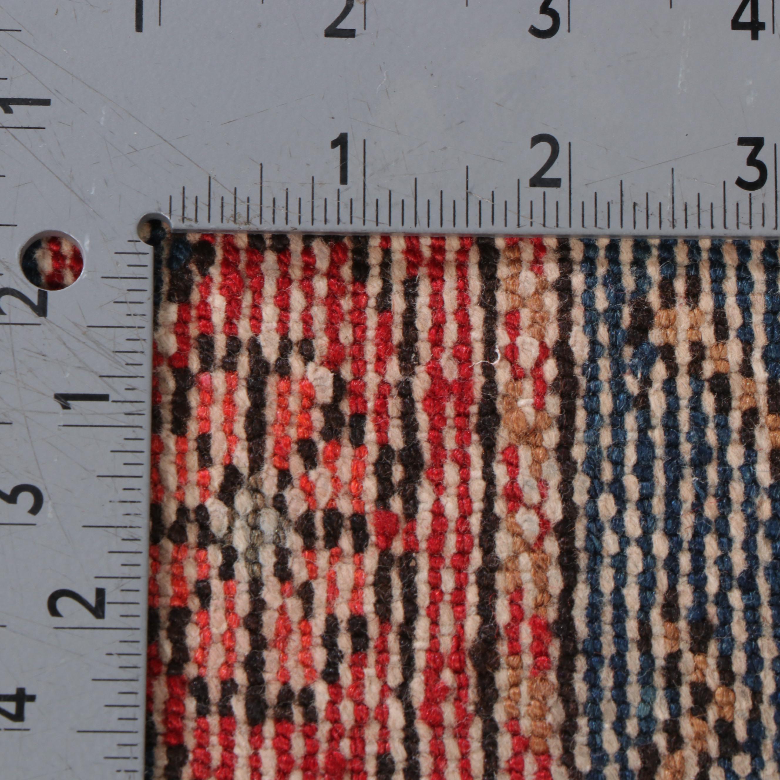 4'3 x 6'9 Hand-Knotted Persian Yazd Area Rug