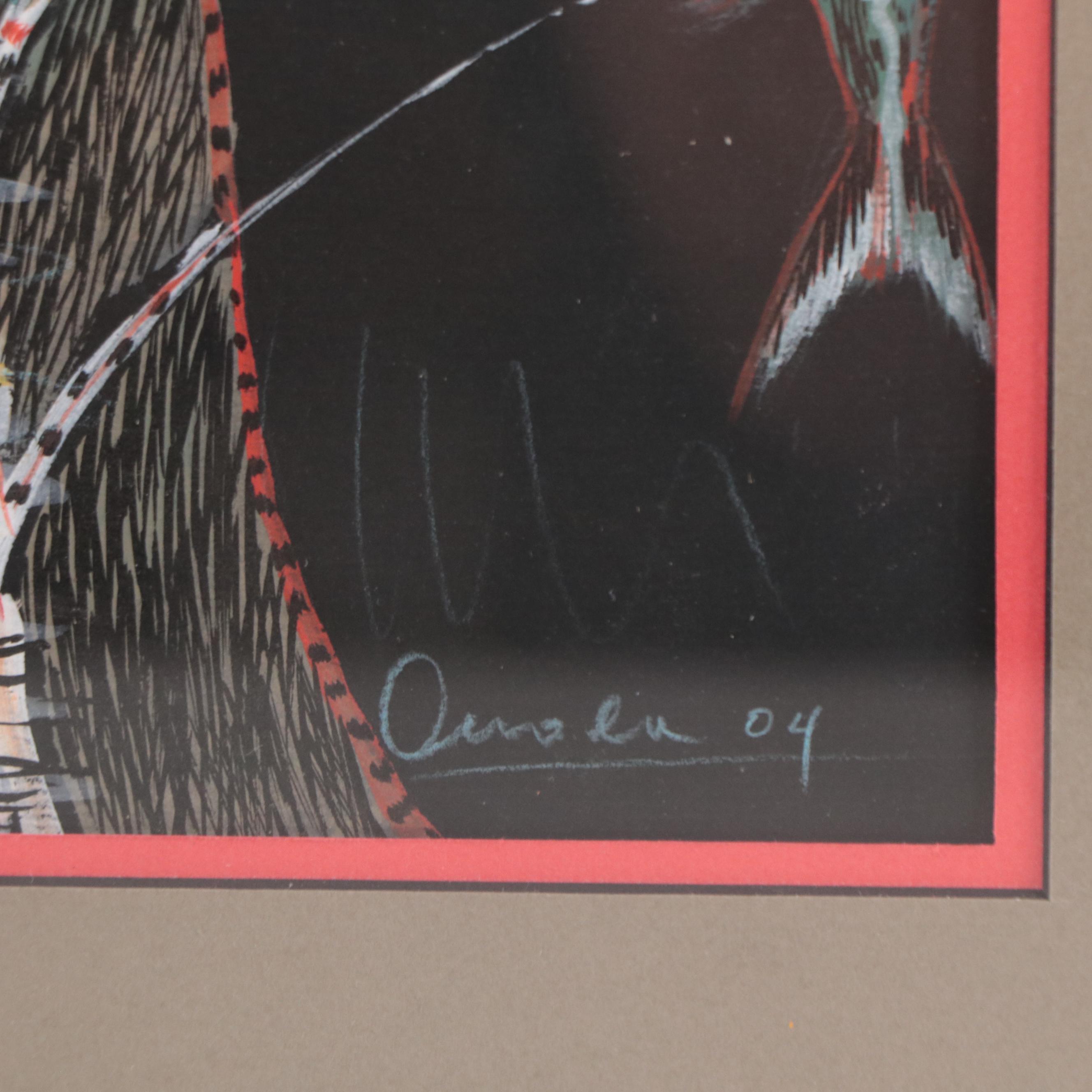 Stylized Figurative Watercolor Painting, 2004