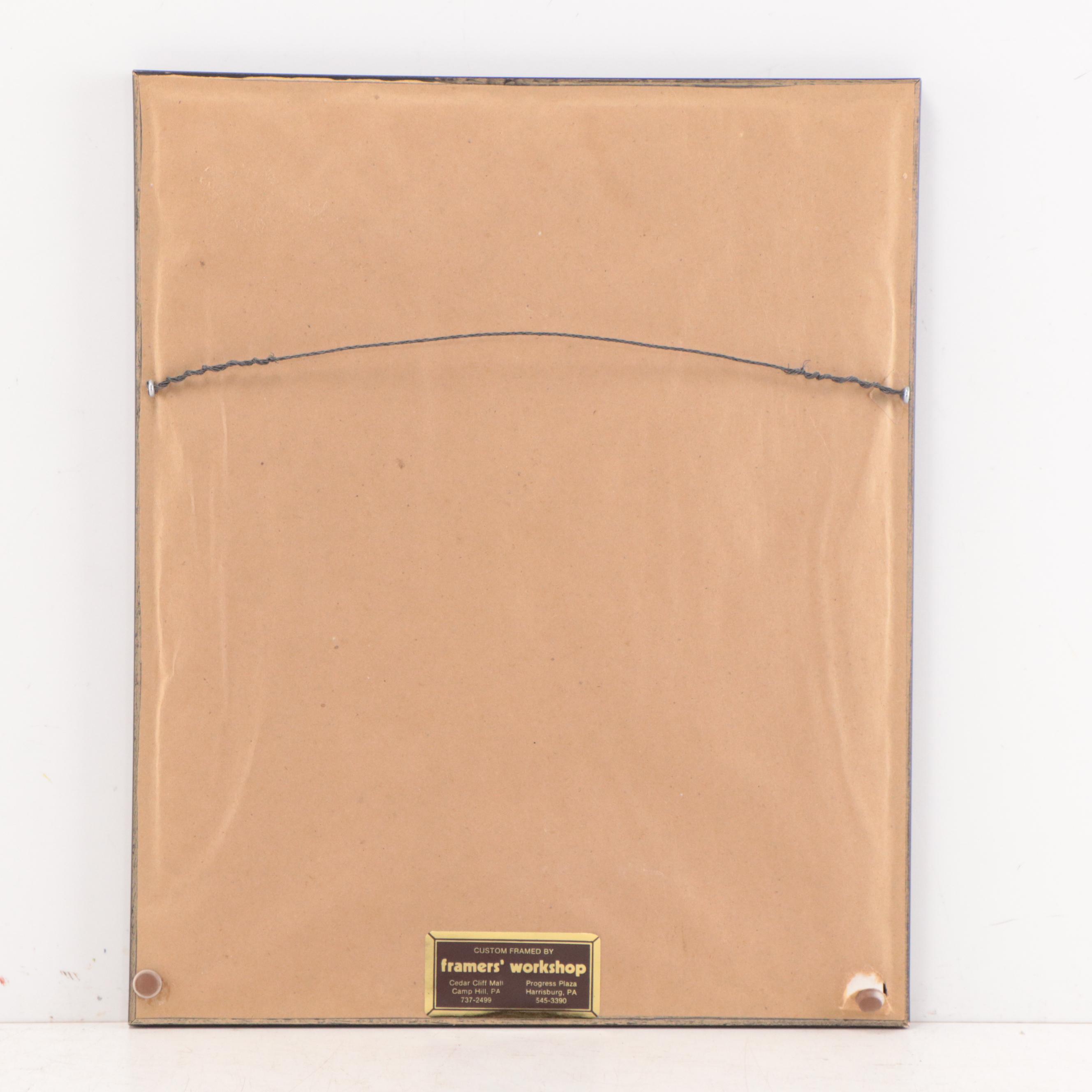 Stylized Figurative Watercolor Painting, 2004