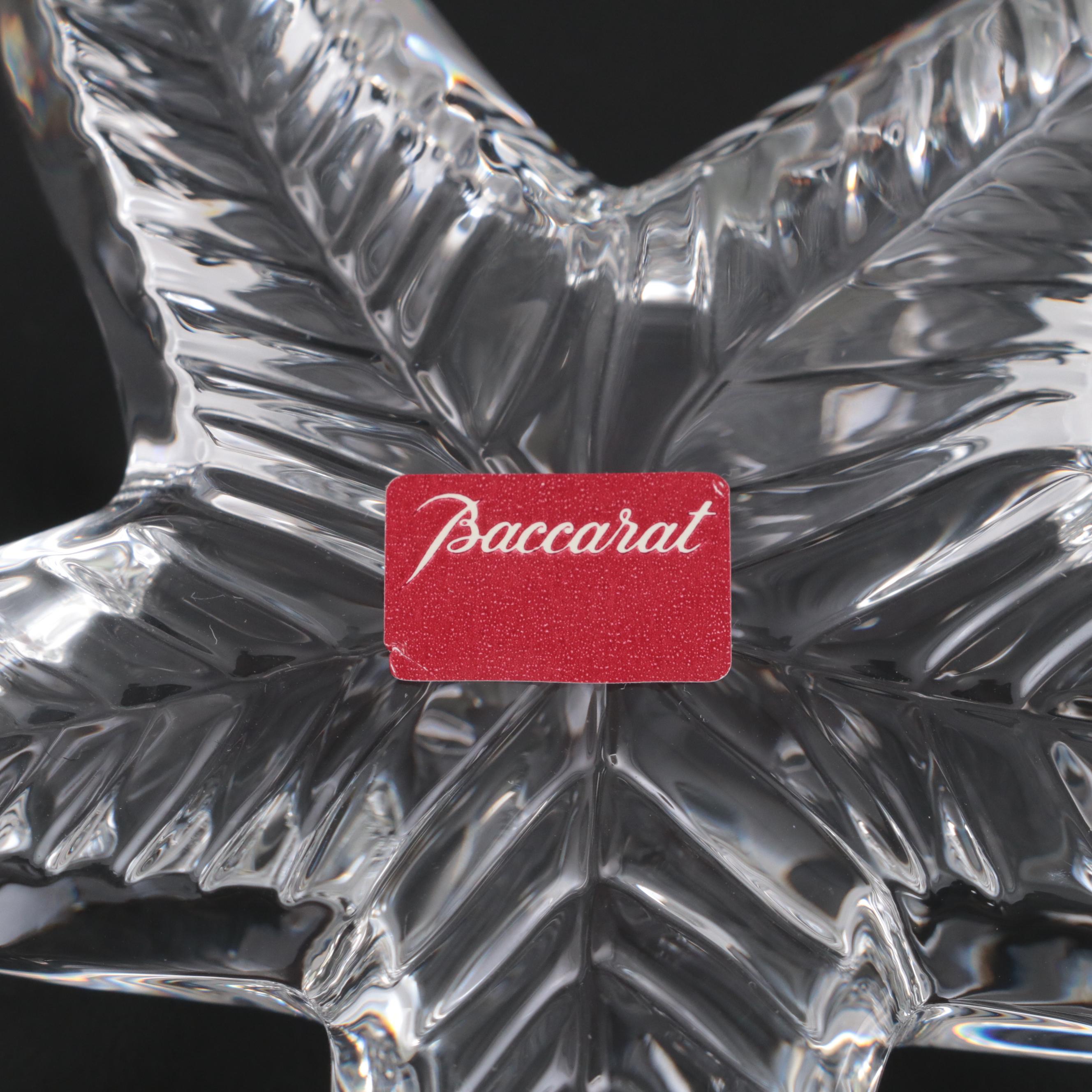 Baccarat Crystal Zodiac Dragon and Star Fish Figurines