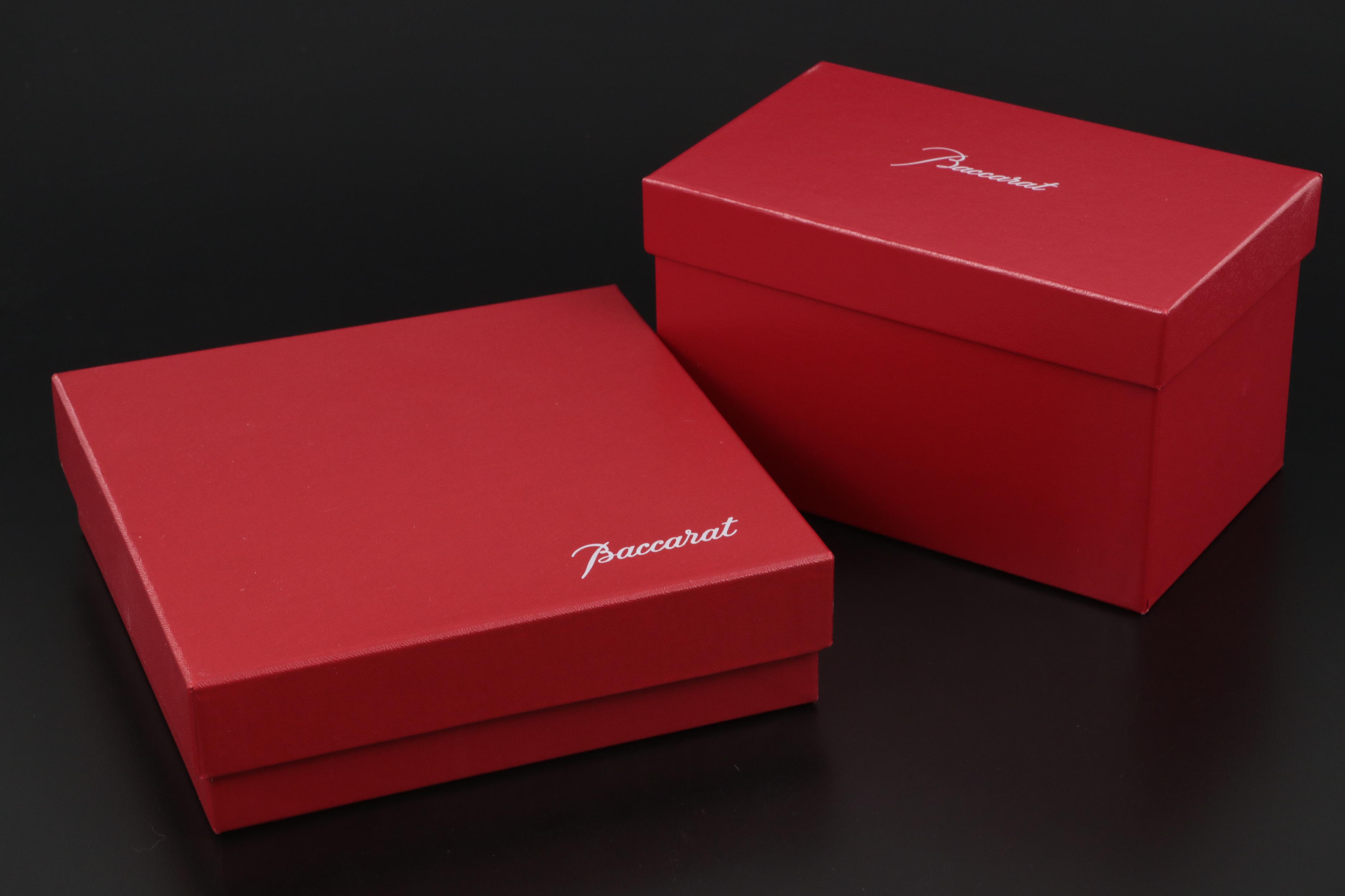 Baccarat Crystal Zodiac Dragon and Star Fish Figurines