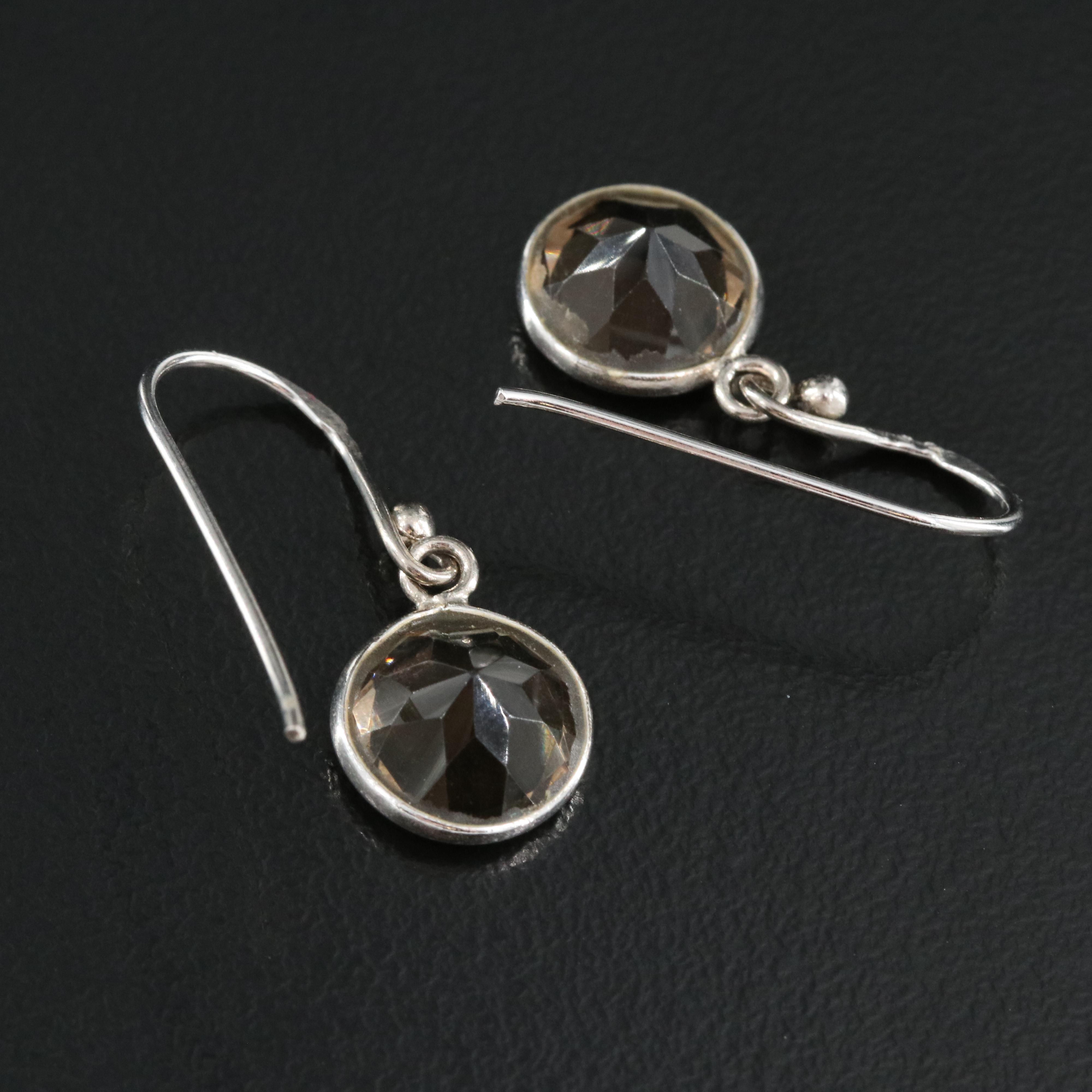 Sterling Smoky Quartz Earrings