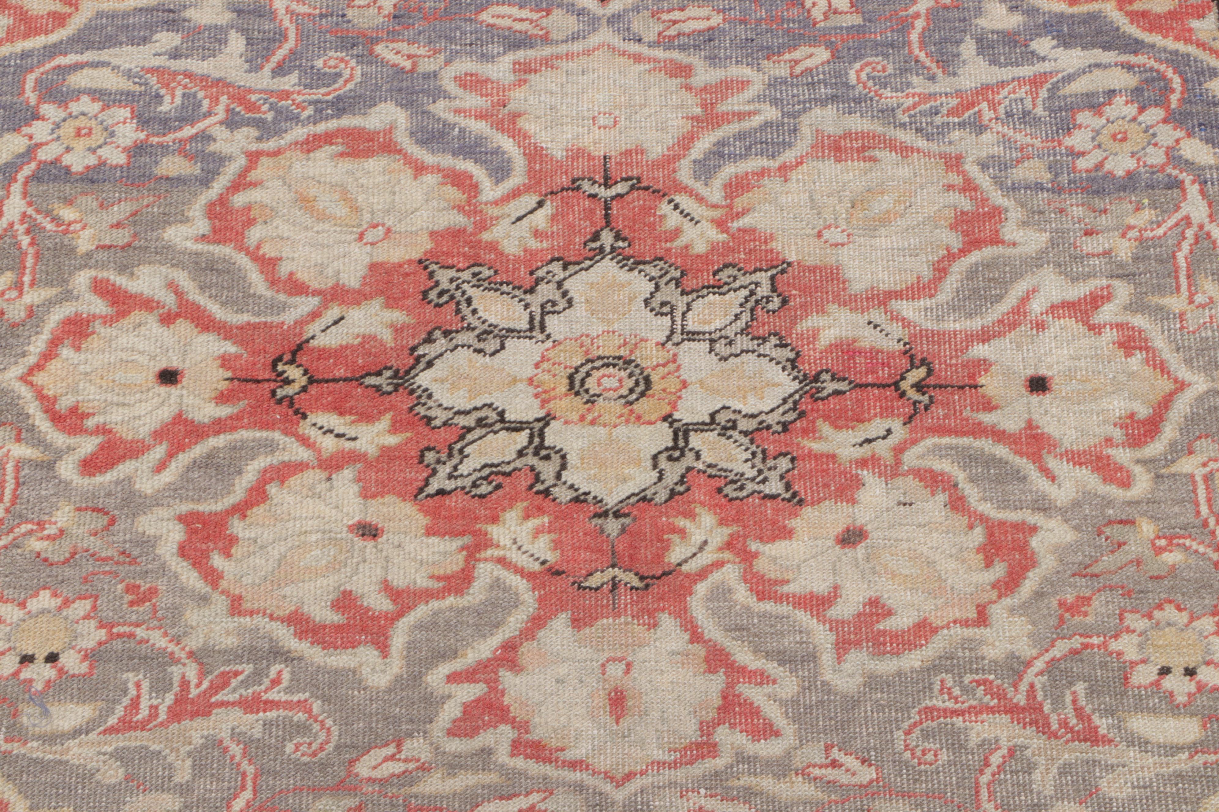 4'1 x 6' Hand-Knotted Turkish Hereke Area Rug