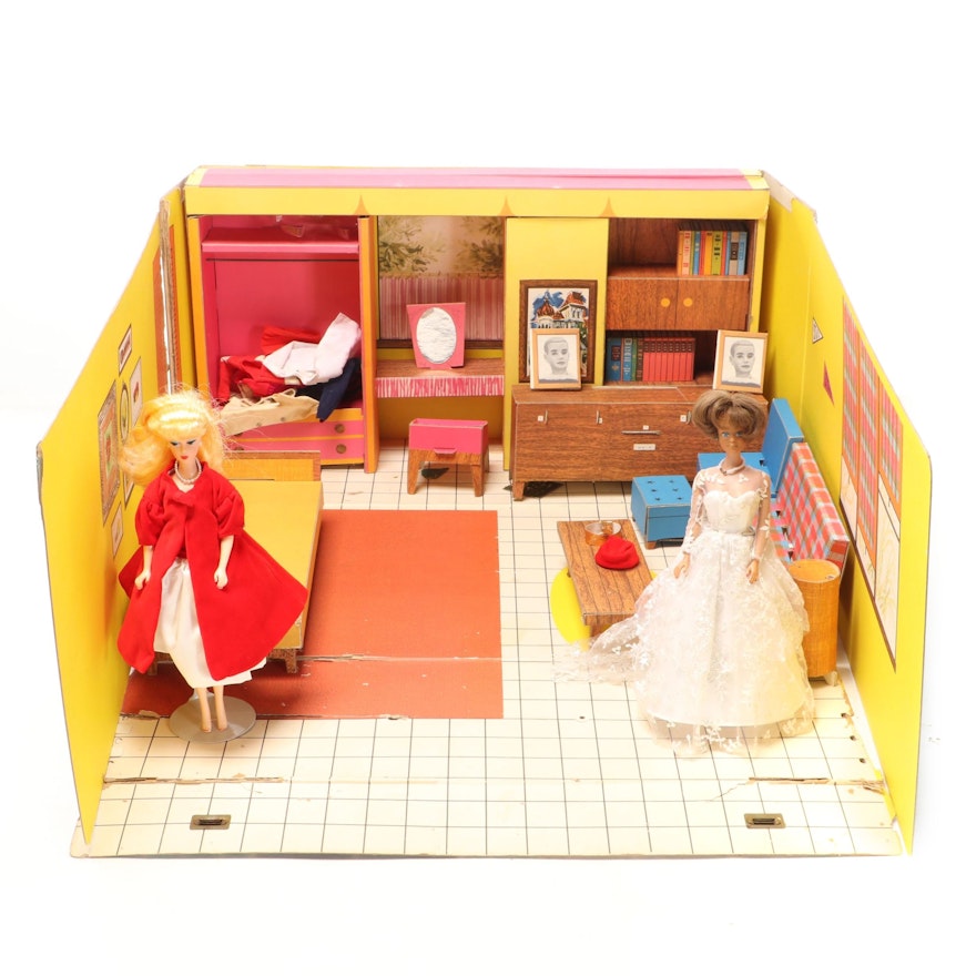 Barbie's Dream House with Furniture and Dolls